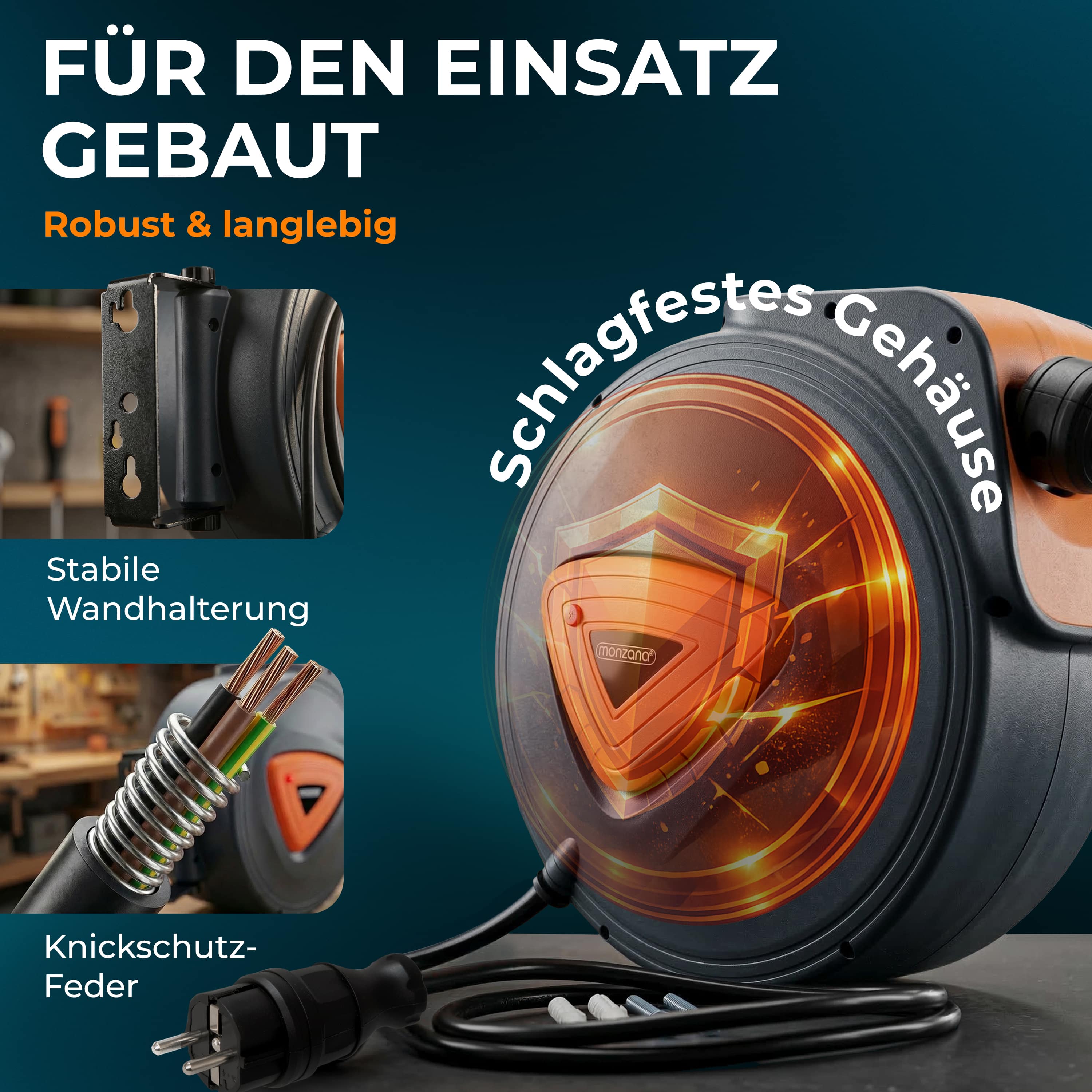 Kabelhaspel\u0020Automatisch\u002020m\u0020\u002B\u00201,5m\u0020Aansluitkabel