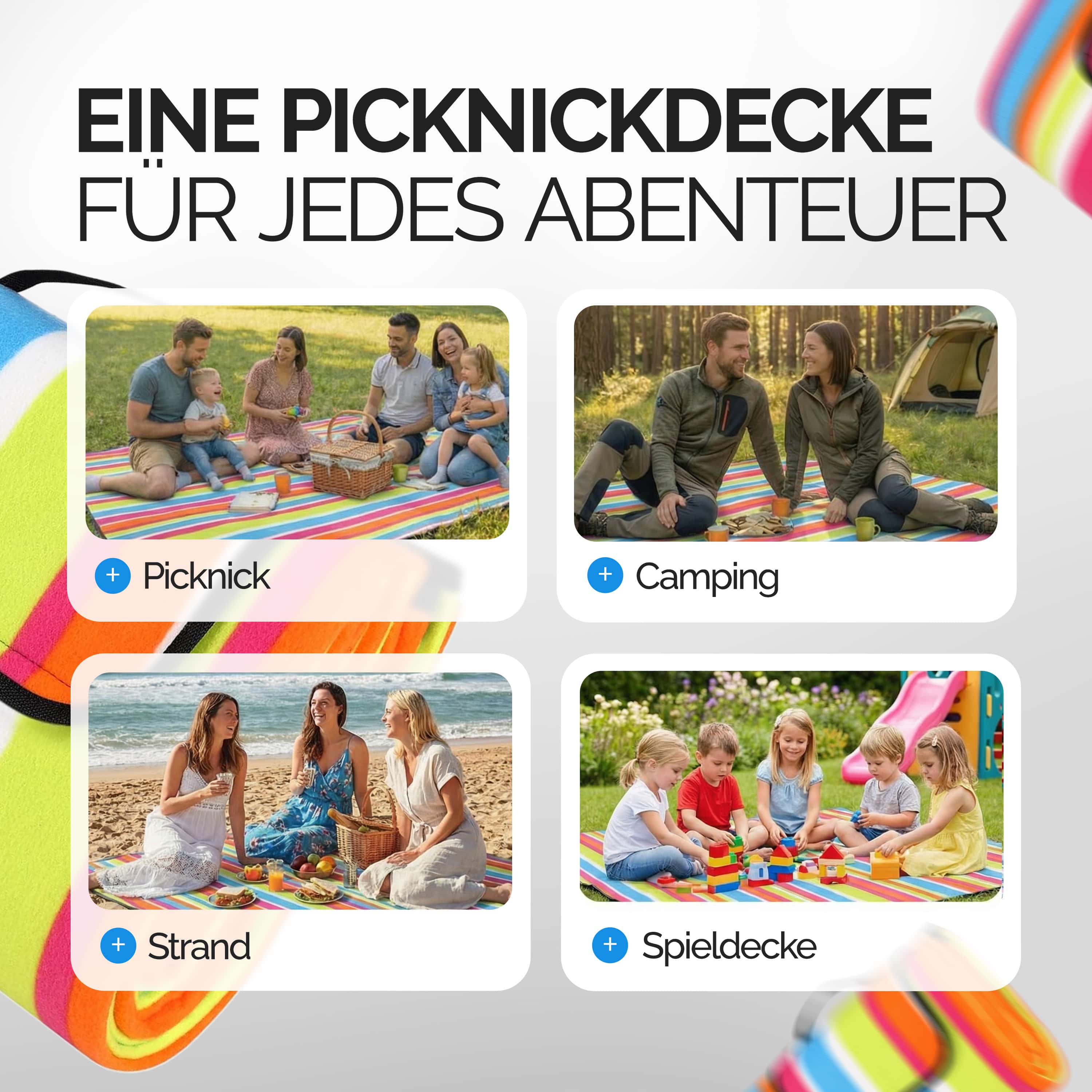 Picknickdeken\u0020Gekleurd\u00201,95x1,50m Picknickdeken\u0020Gekleurd\u00201,95x1,50m