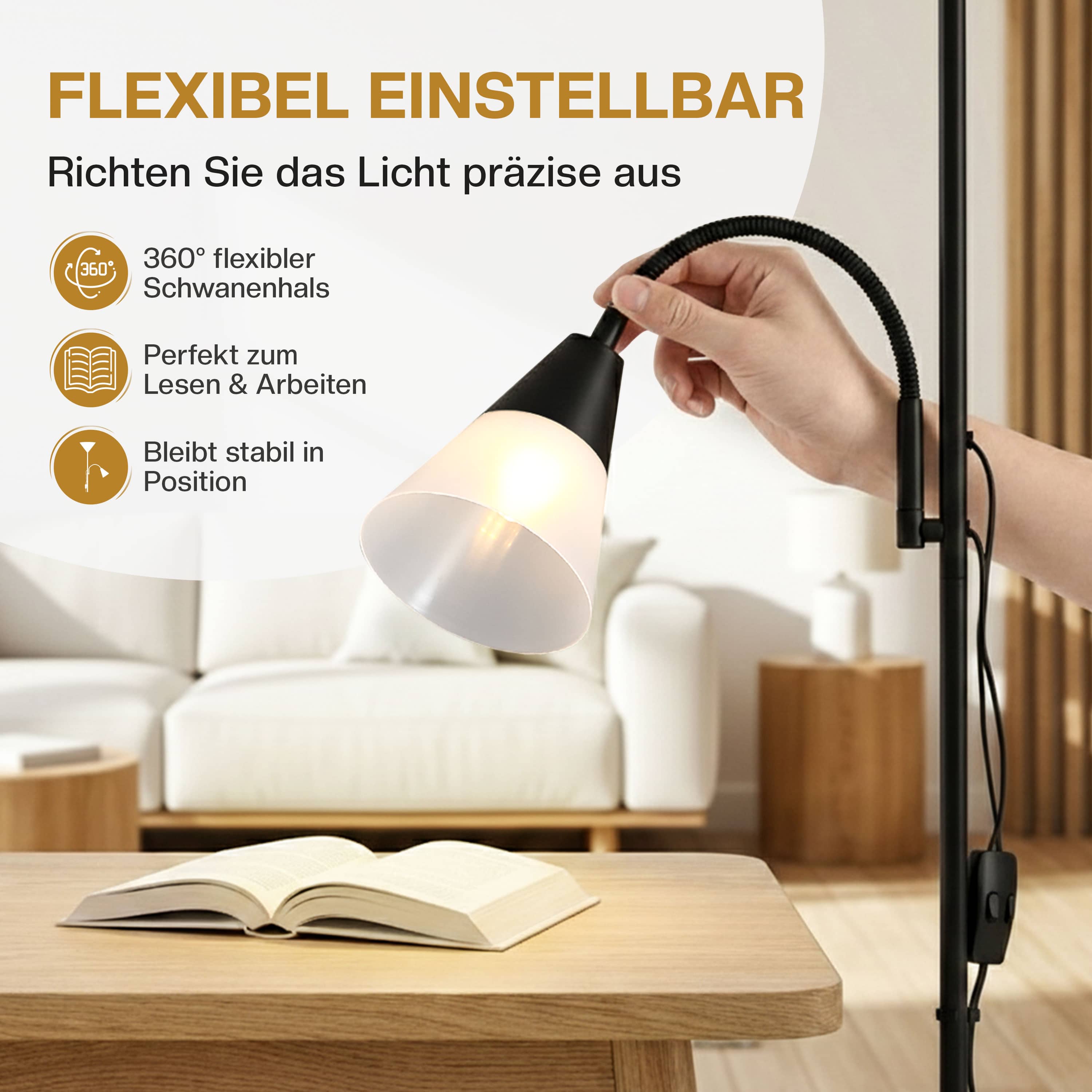 Staande\u0020lamp\u0020Alissa\u0020zwart