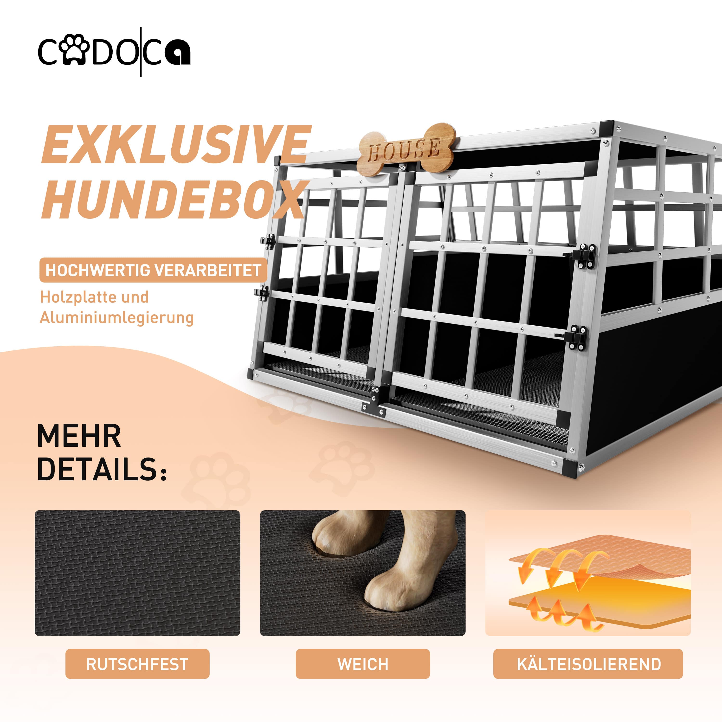 Transportbench\u0020voor\u0020Honden\u0020XL\u0020Aluminium\u002089x70x51cm