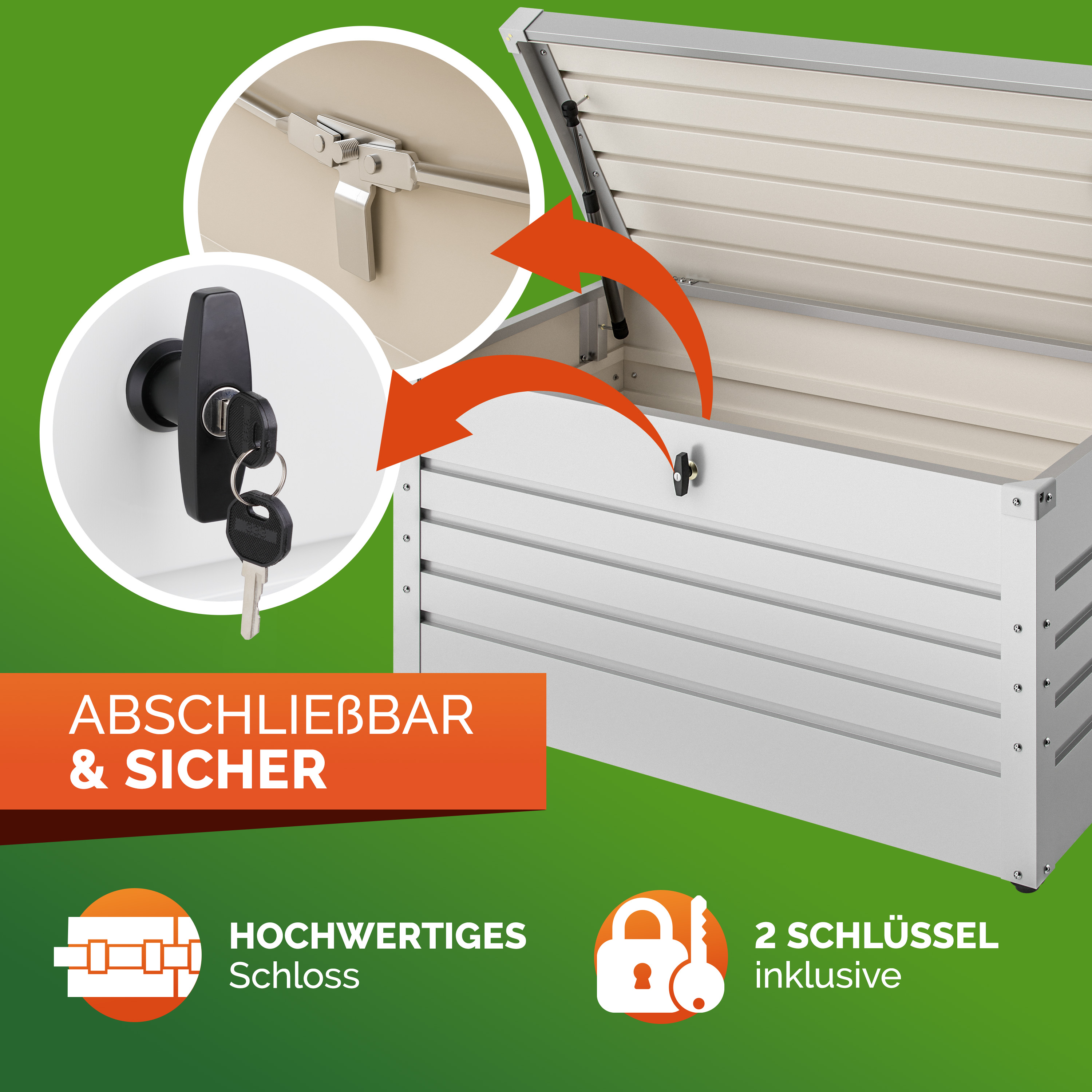 Kussenbox\u0020Lichtgrijs\u0020385L\u0020metaal\u0020afsluitbaar