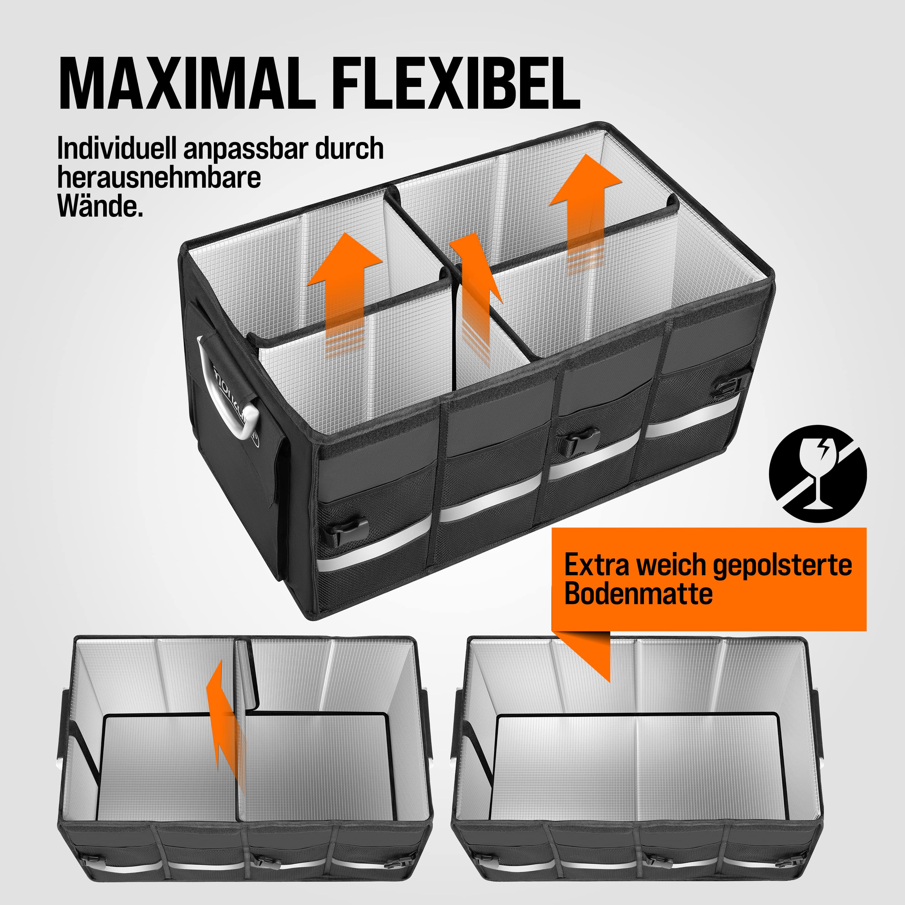 Kofferbak\u0020Organizer\u0020Zwart\u002060x35x30cm\u0020Ge\u00EFsoleerd Kofferbak\u0020Organizer\u0020Zwart\u002060x35x30cm\u0020Ge\u00EFsoleerd