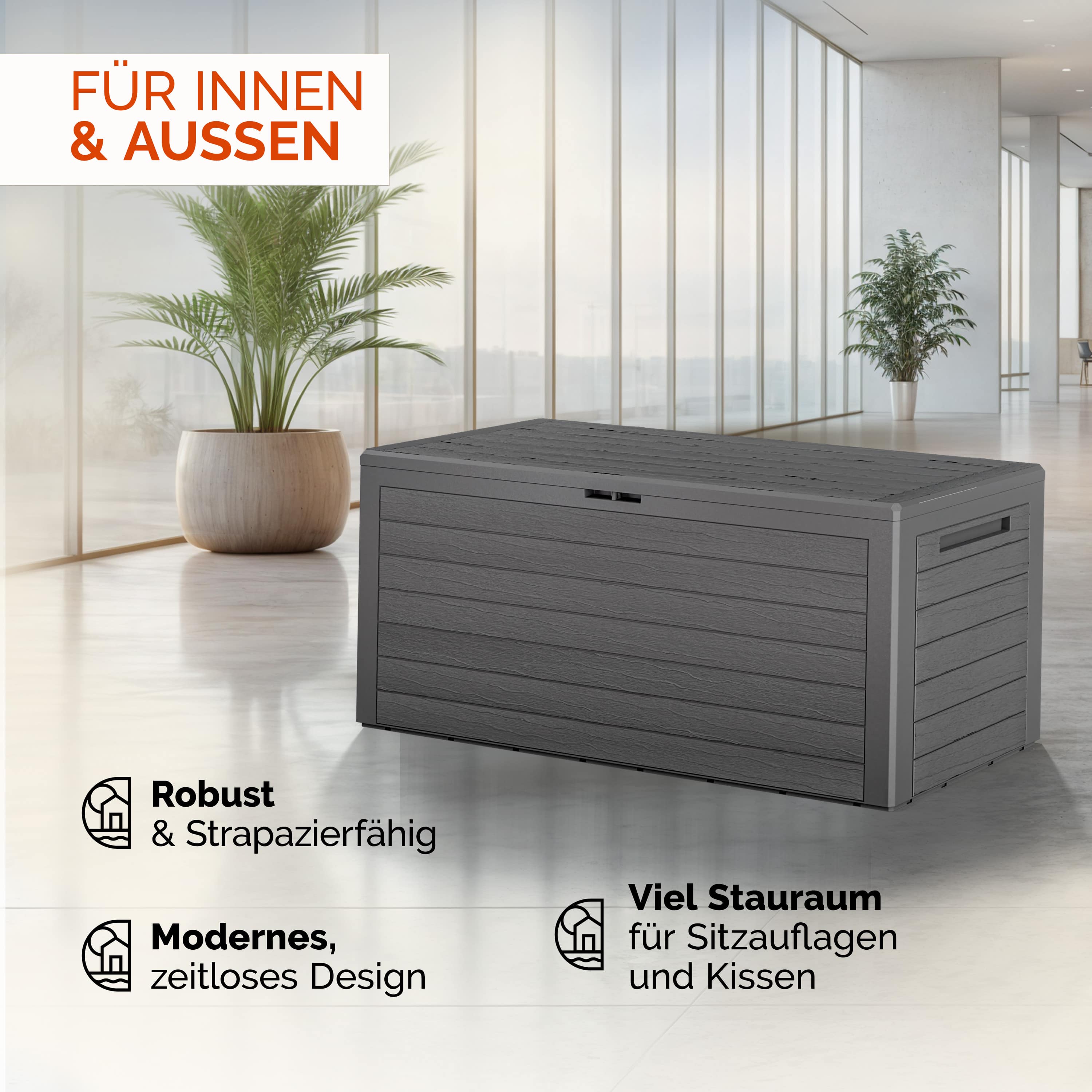 Kussenbox\u0020Woody\u0020Grijs\u0020Houtlook\u0020280L