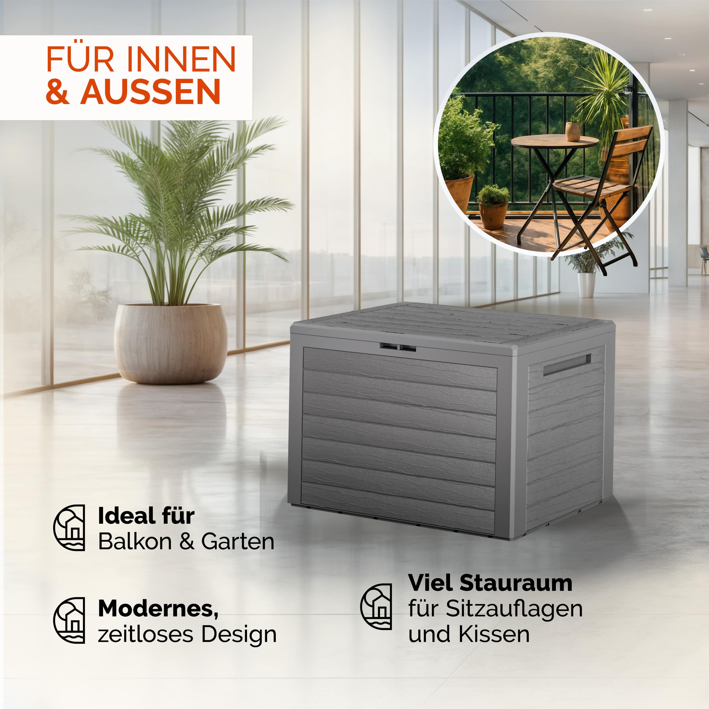 Kussenbox\u0020Lille\u0020Grijs\u0020190L\u0020houtlook Kussenbox\u0020Lille\u0020Grijs\u0020190L\u0020houtlook