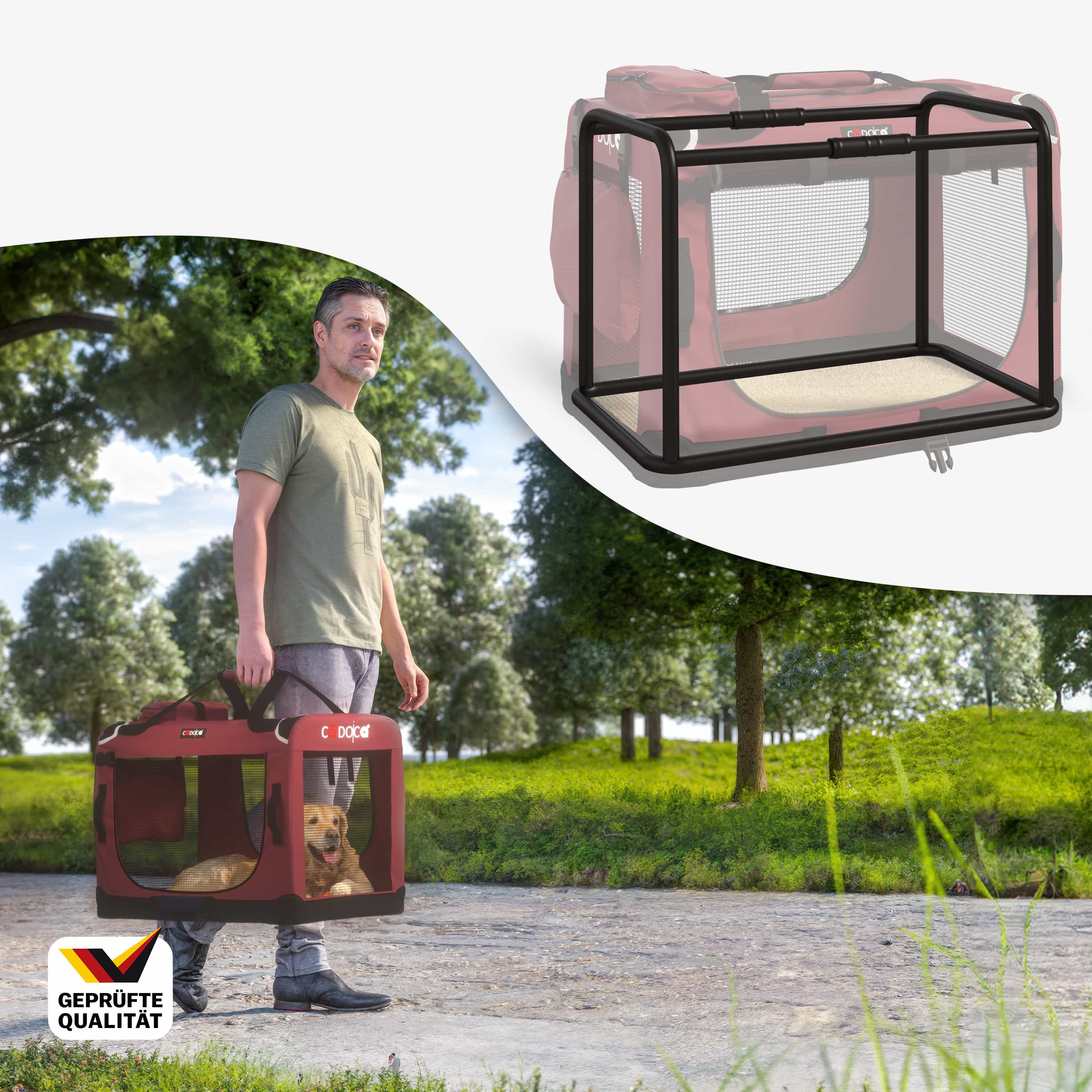 Hondentransportbox\u0020Donker\u0020Rood\u0020XXL\u002090x61x65cm Hondentransportbox\u0020Donker\u0020Rood\u0020XXL\u002090x61x65cm