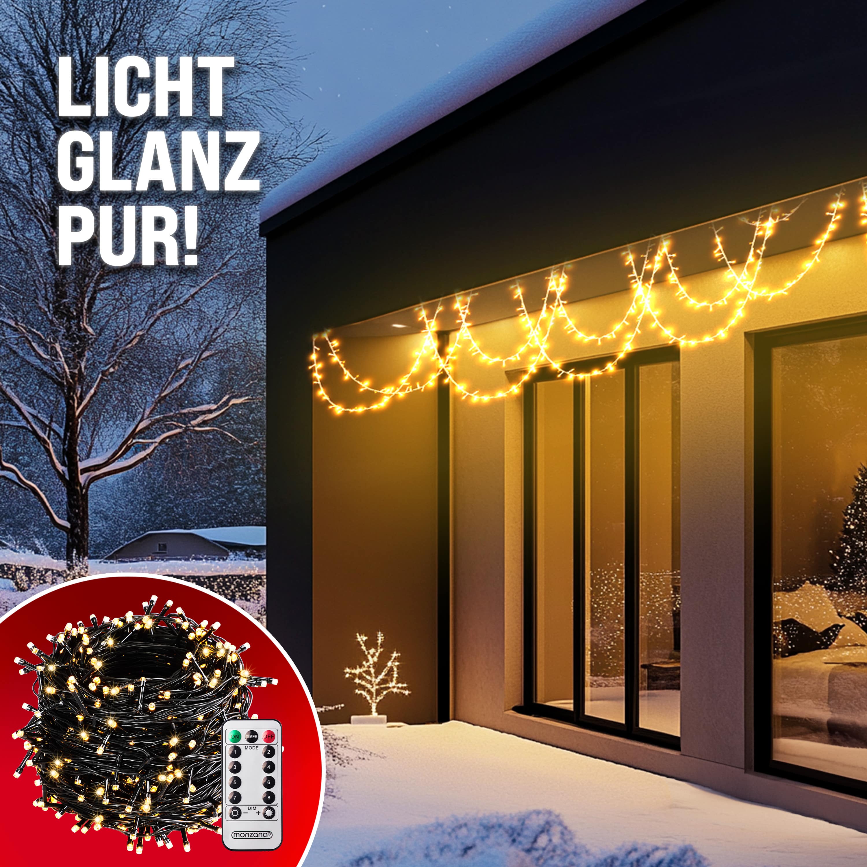 Kerstverlichting\u0020Warm\u0020Wit\u002040m\u0020Afstandsbediening