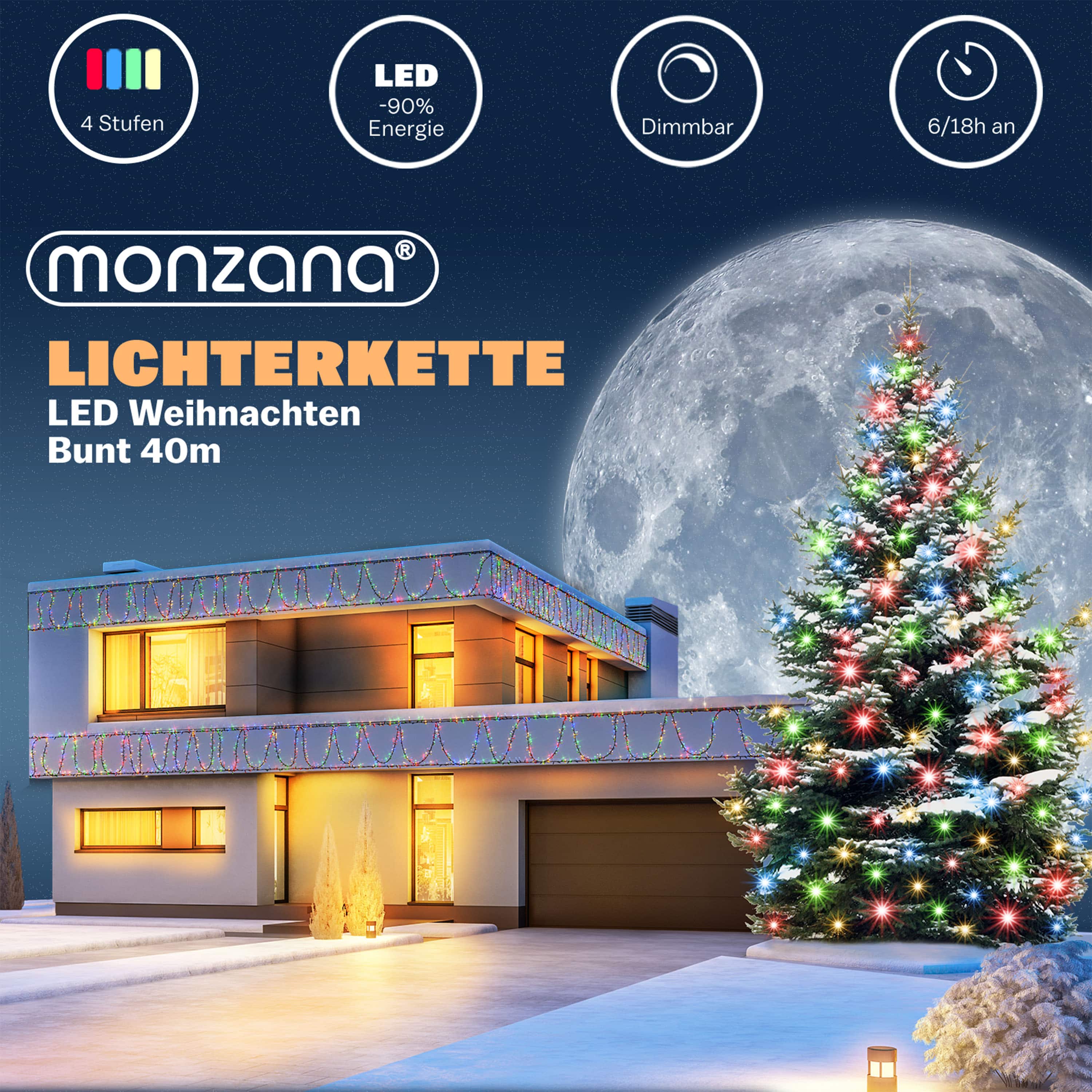 Kerstverlichting\u0020Kleurig\u002040m\u0020Afstandsbediening
