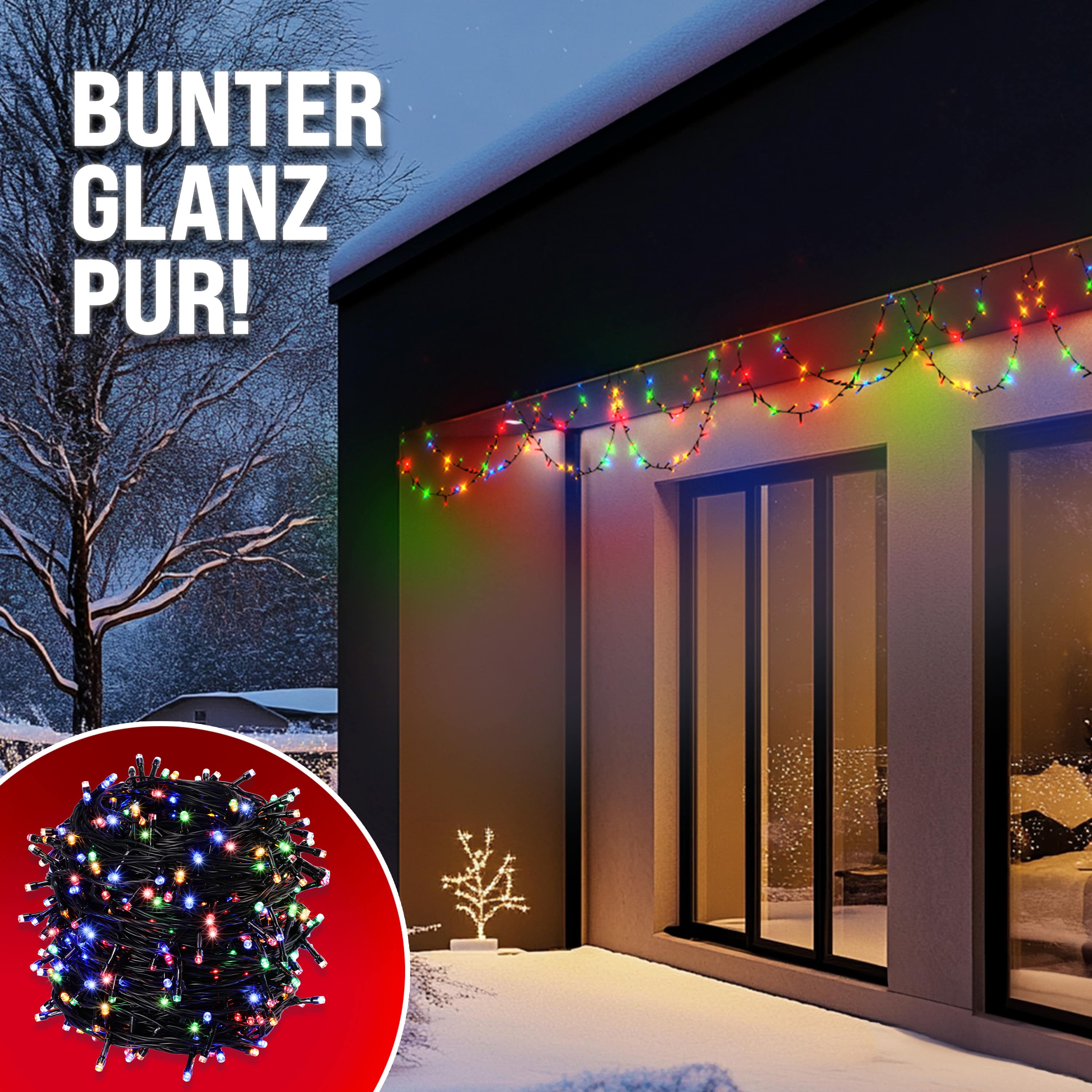 Kerstverlichting\u0020Kleurig\u002040m