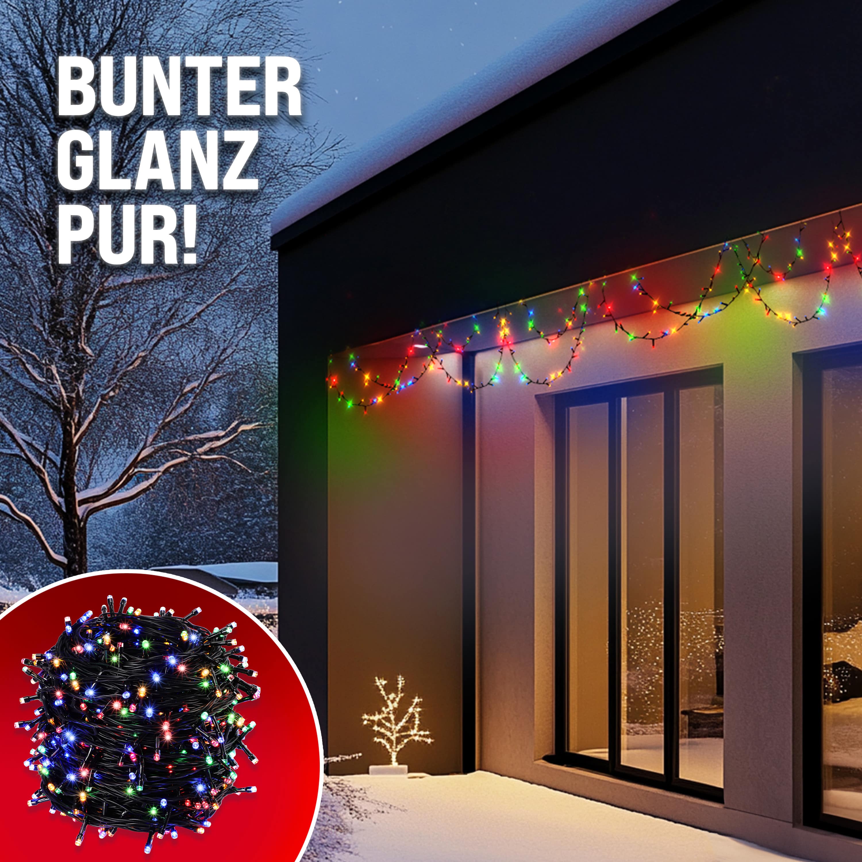 Kerstverlichting\u0020Kleurig\u002060m