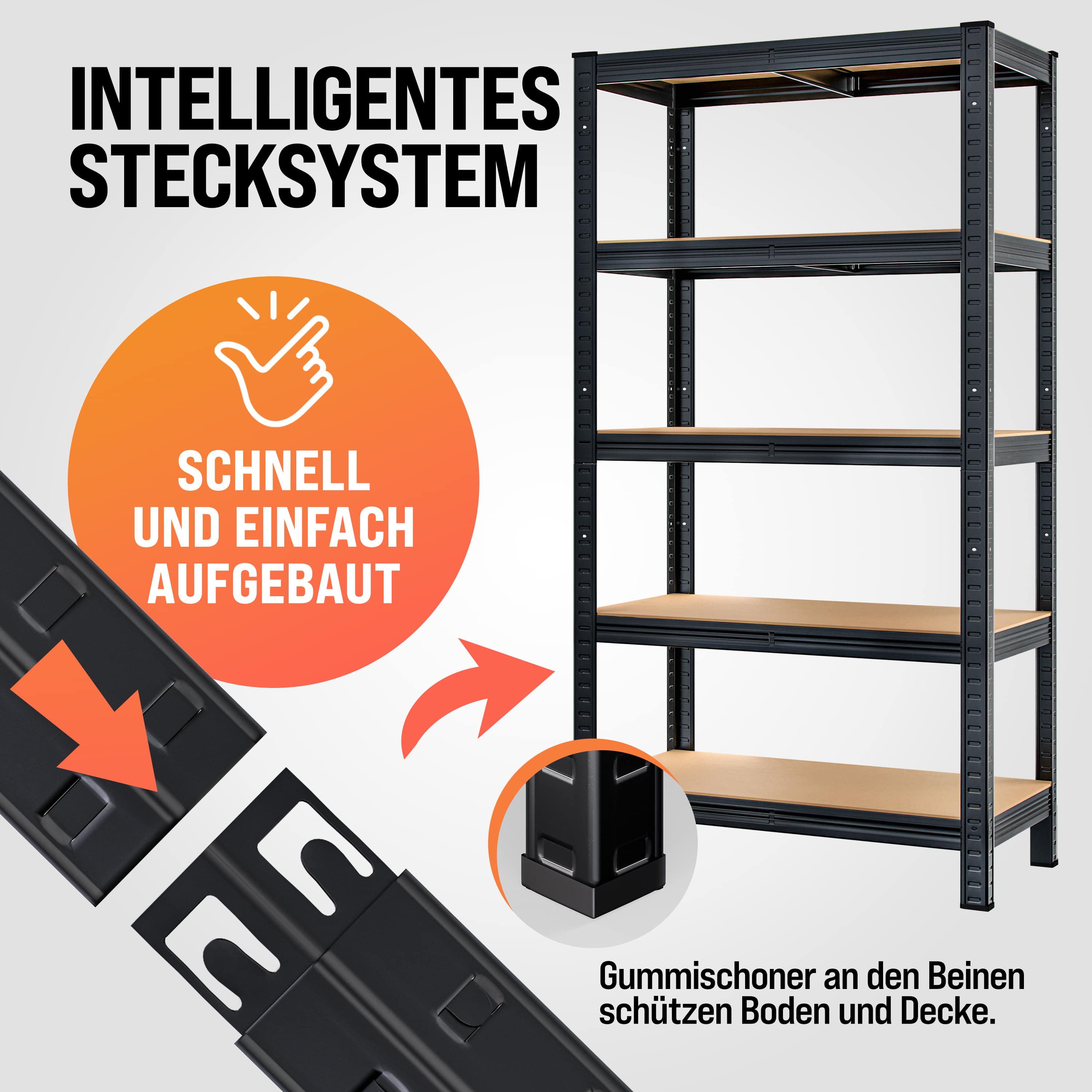 Stellingkast\u0020Zwart\u0020180x90x40cm\u0020tot\u0020875kg Stellingkast\u0020Zwart\u0020180x90x40cm\u0020tot\u0020875kg