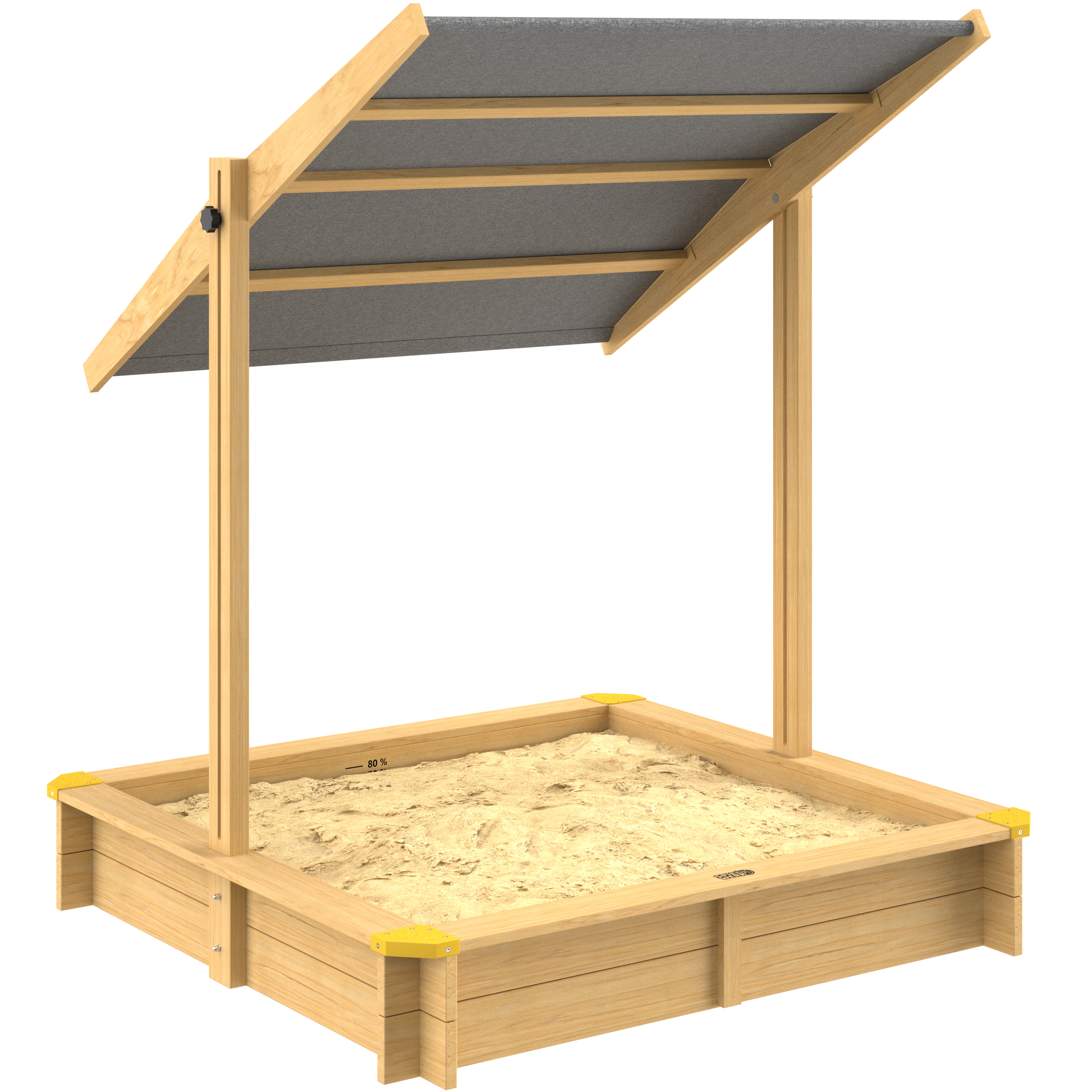 Zandbak\u0020Samu\u0020120x120cm\u0020incl\u0020Zonbescherming\u0020UV\u002050\u002B
