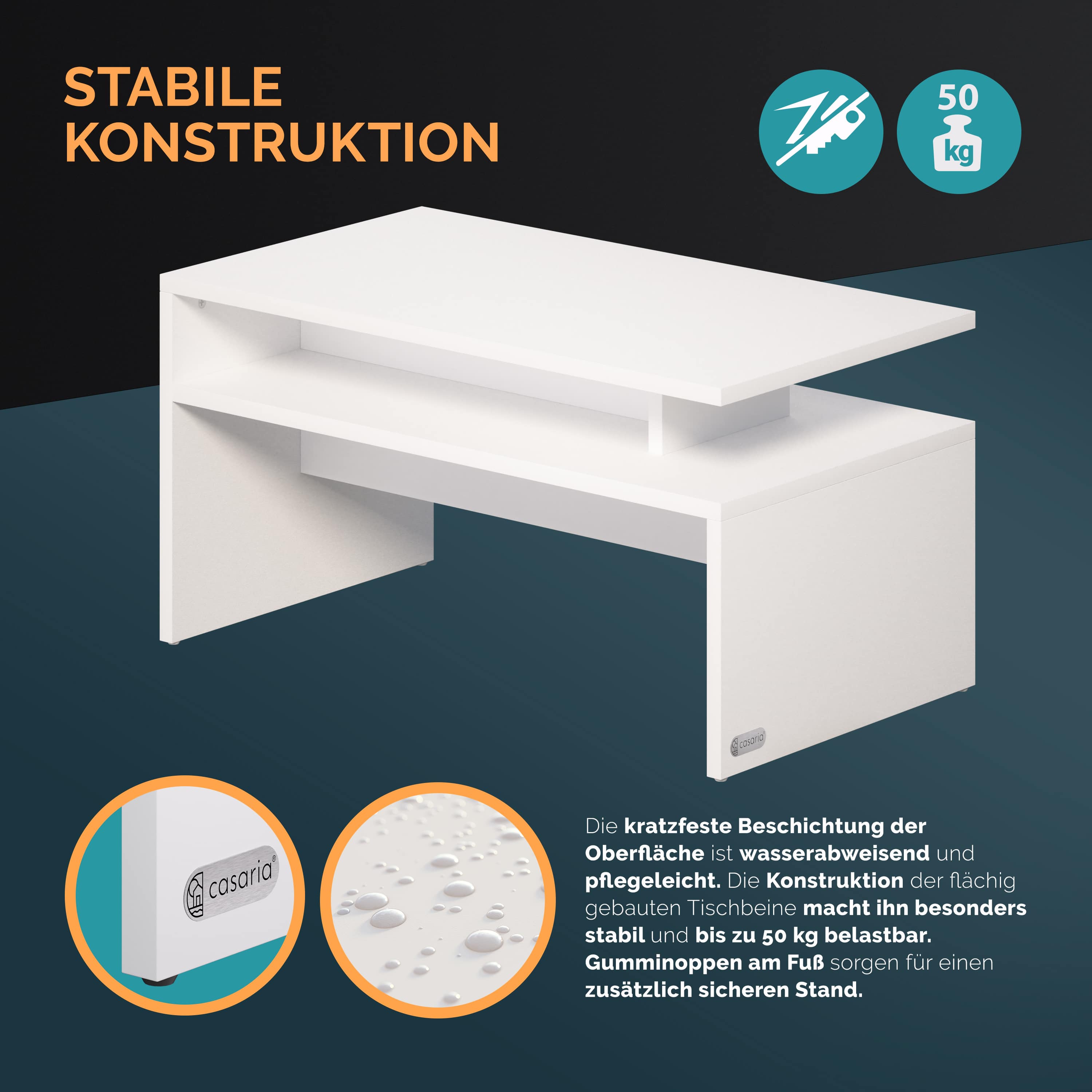 Salontafel\u0020Sacramento\u0020Wit\u002095x55x50cm Salontafel\u0020Sacramento\u0020Wit\u002095x55x50cm