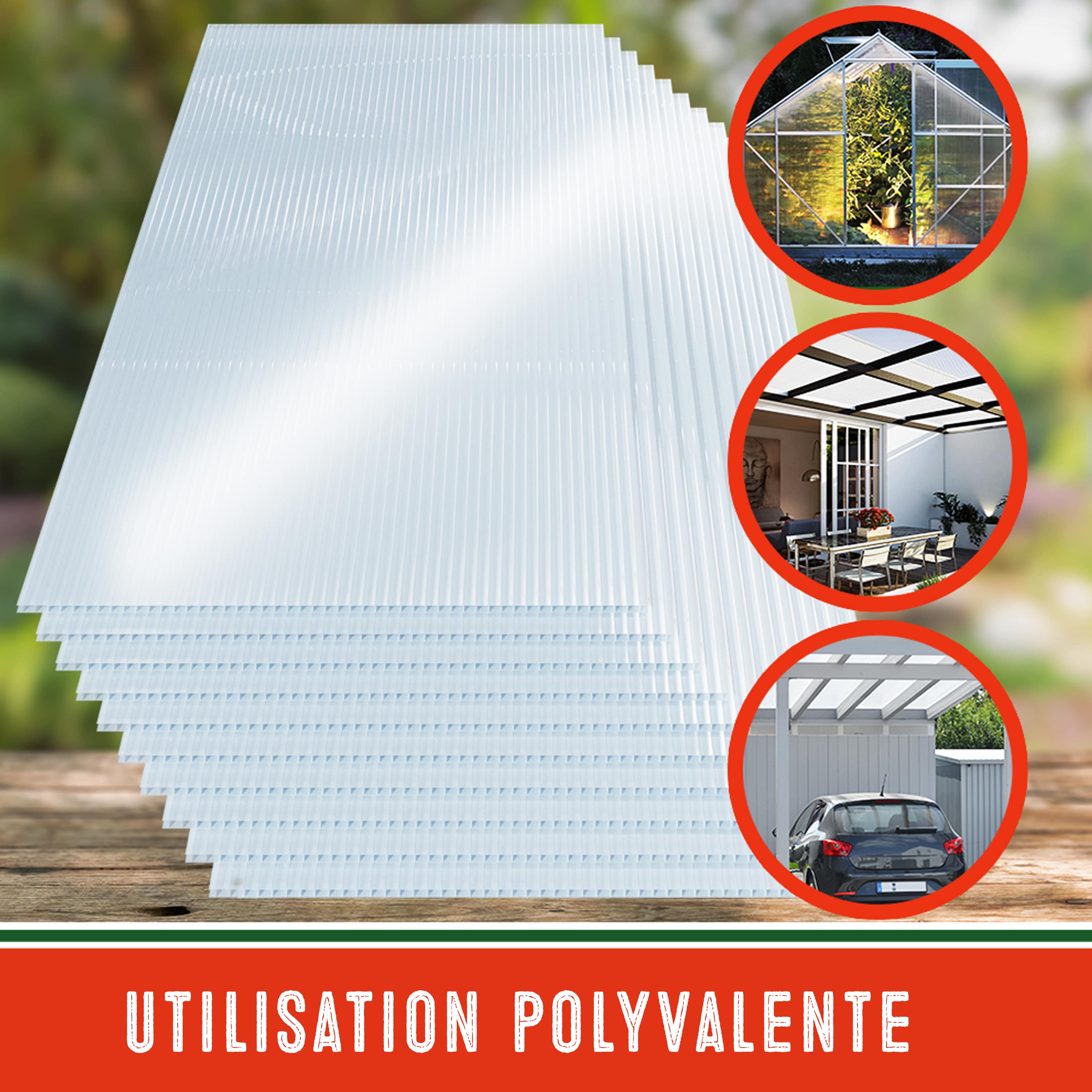 Polycarbonaat\u0020Platen\u002010\u0020Stuks\u0020Transparant\u00206mm\u00207,32m\u00B2