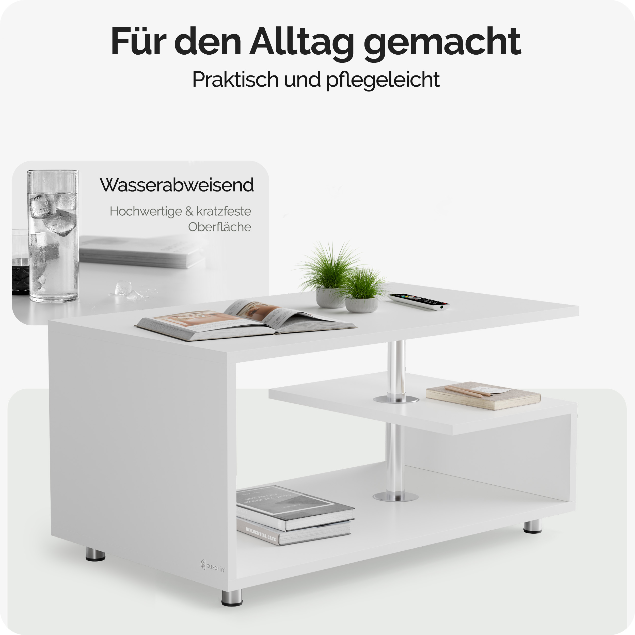 Salontafel\u0020Orlando\u0020Wit\u002095x55x50cm
