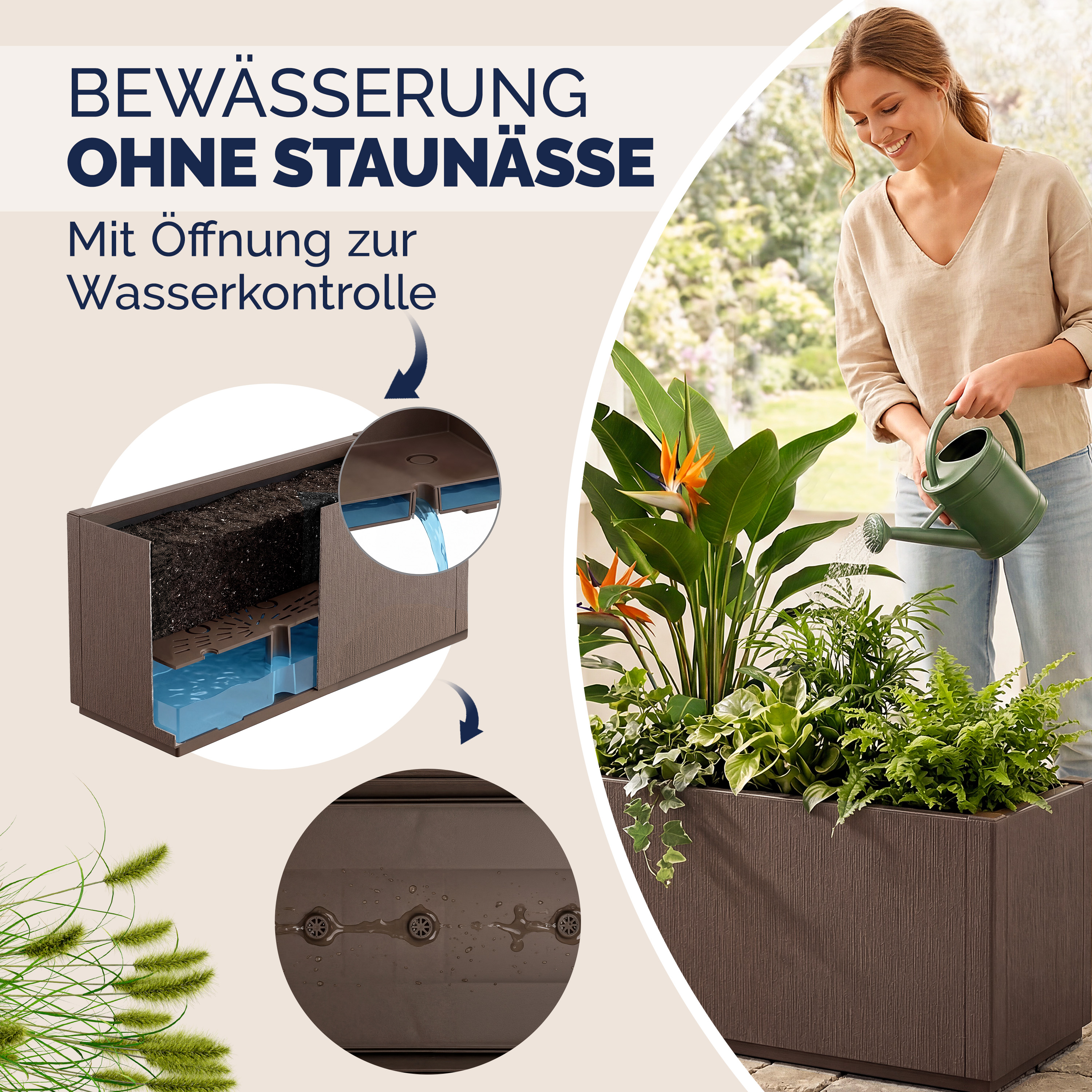 Bloempot\u0020Ethica\u0020Bruin\u0020plastic\u002080x36x36cm