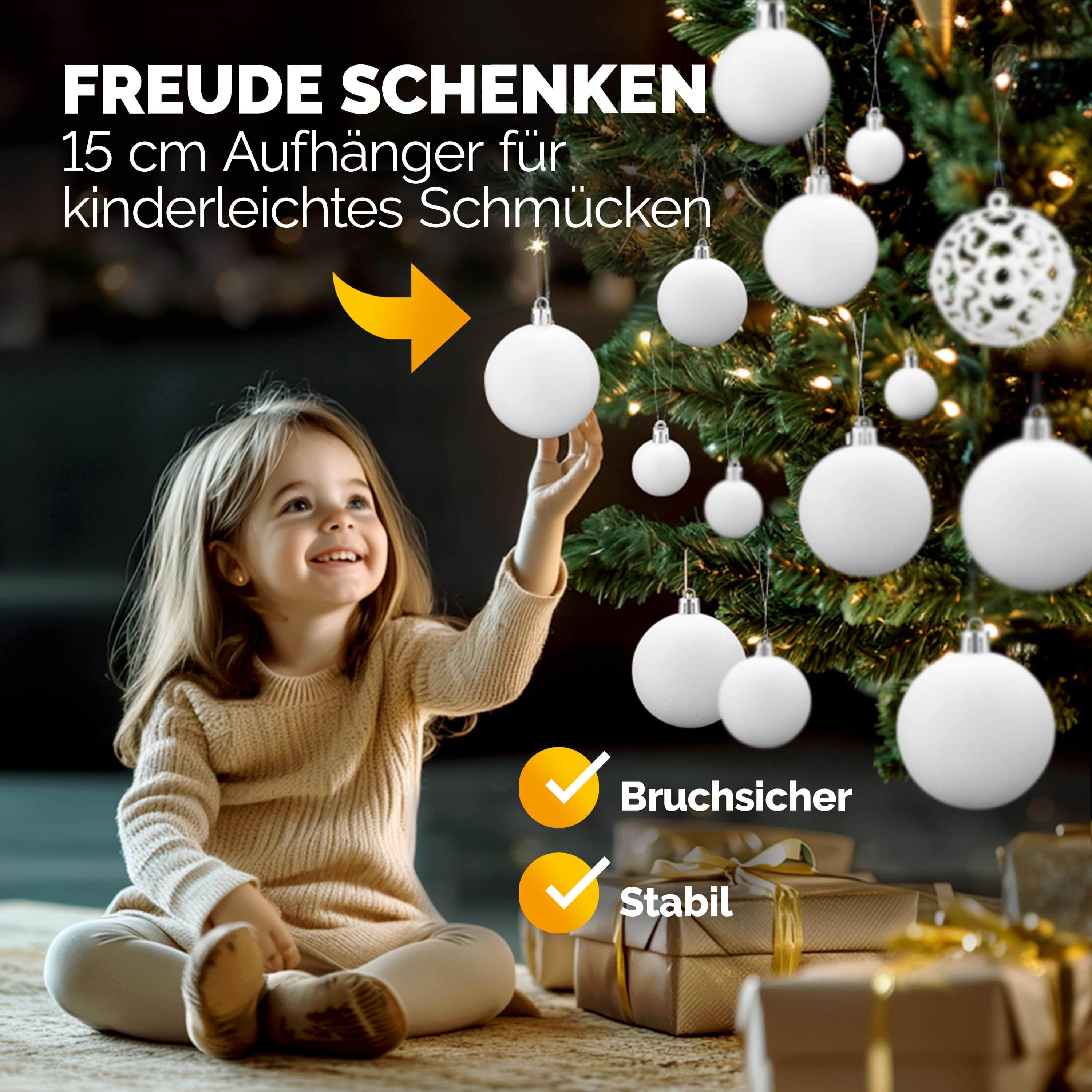 Kerstballen\u0020Wit\u0020100\u002Ddelig