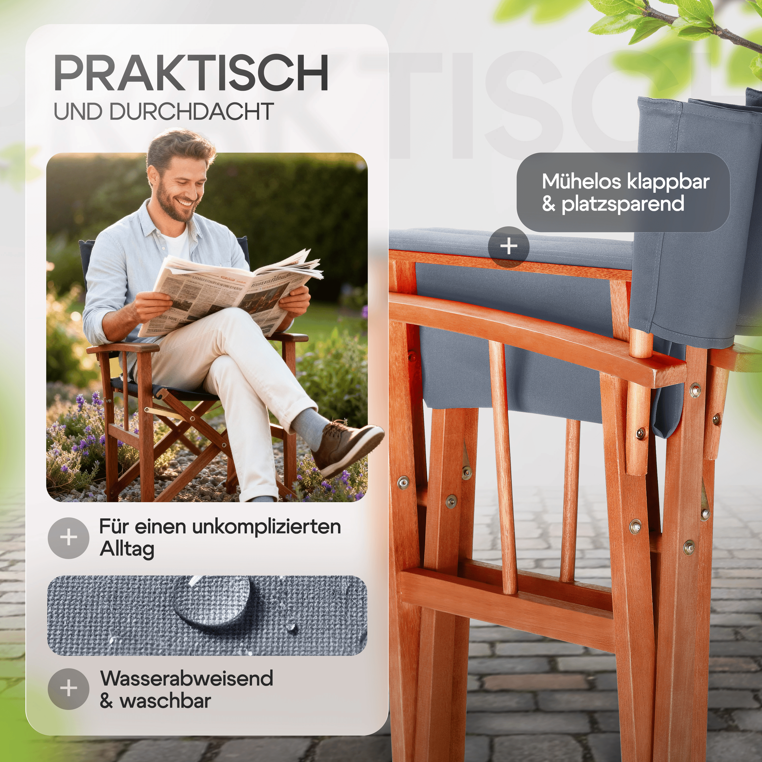 Regisseursstoel\u0020antraciet\u0020eucalyptushout\u0020FSC\u00AE\u002Dgecertificeerd\u0020Inklapbare\u0020tuinstoel\u0020tot\u0020160\u0020kg