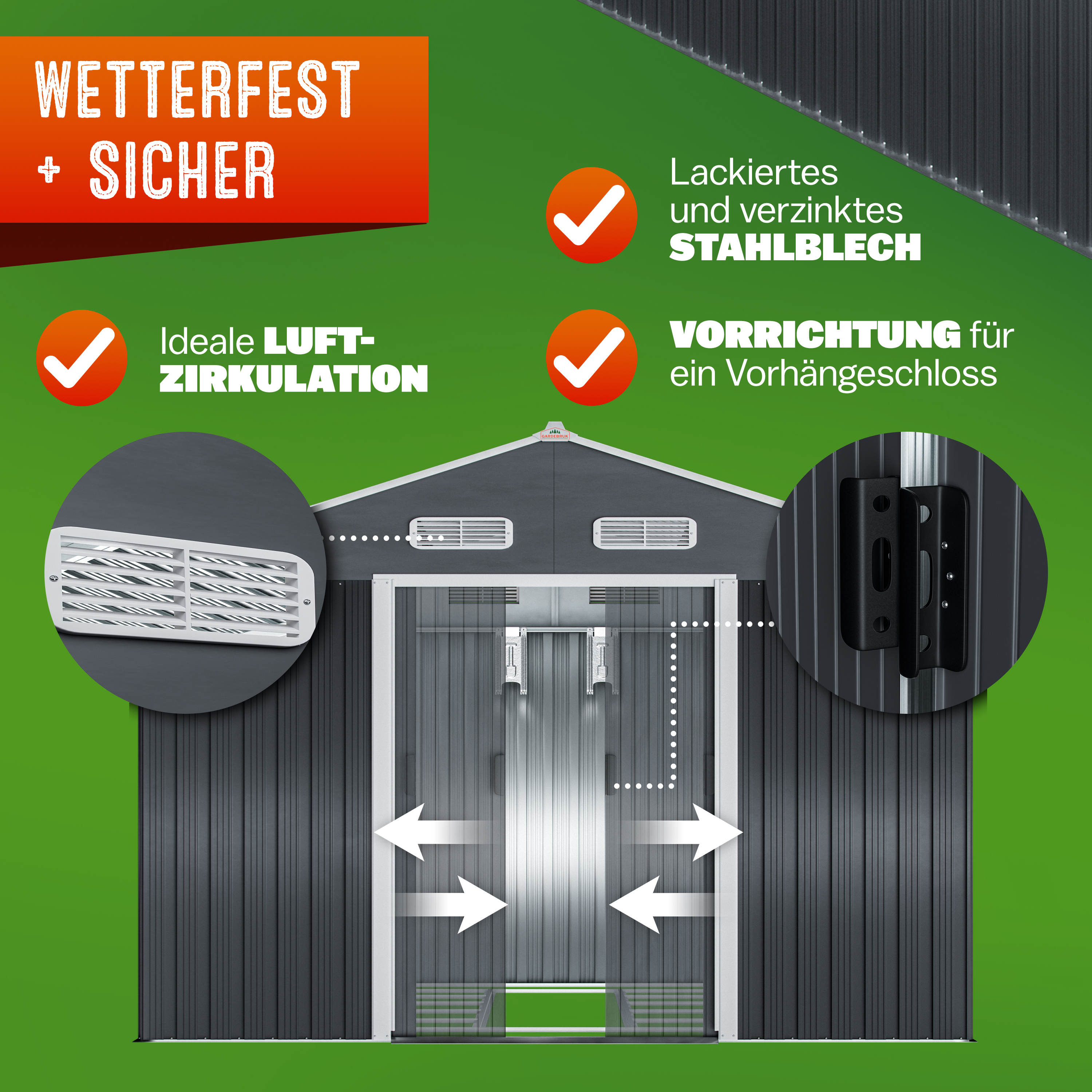 Tuinschuur\u0020Zwart\u0020Metaal\u0020257x312x177,5\u0020cm Tuinschuur\u0020Zwart\u0020Metaal\u0020257x312x177,5\u0020cm