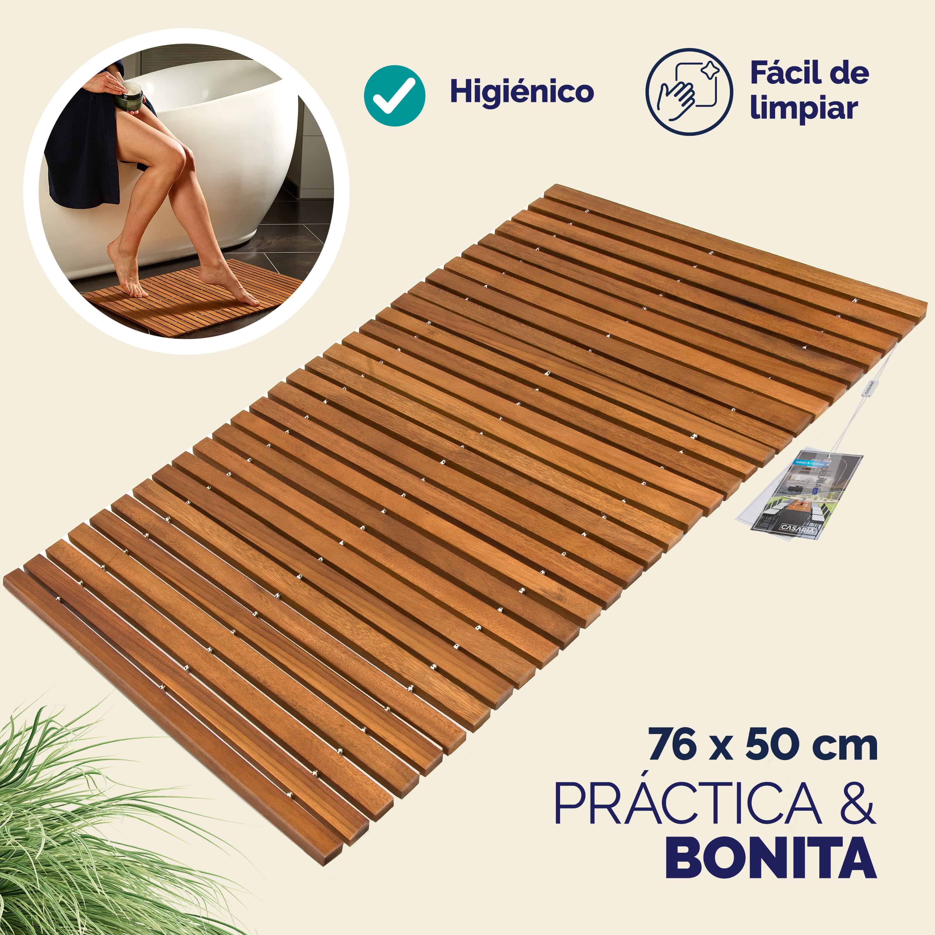 Badmat\u002076x50cm\u0020Acacia\u0020FSC\u00AE\u002Dgecertificeerd\u0020,\u0020Set\u0020van\u00202