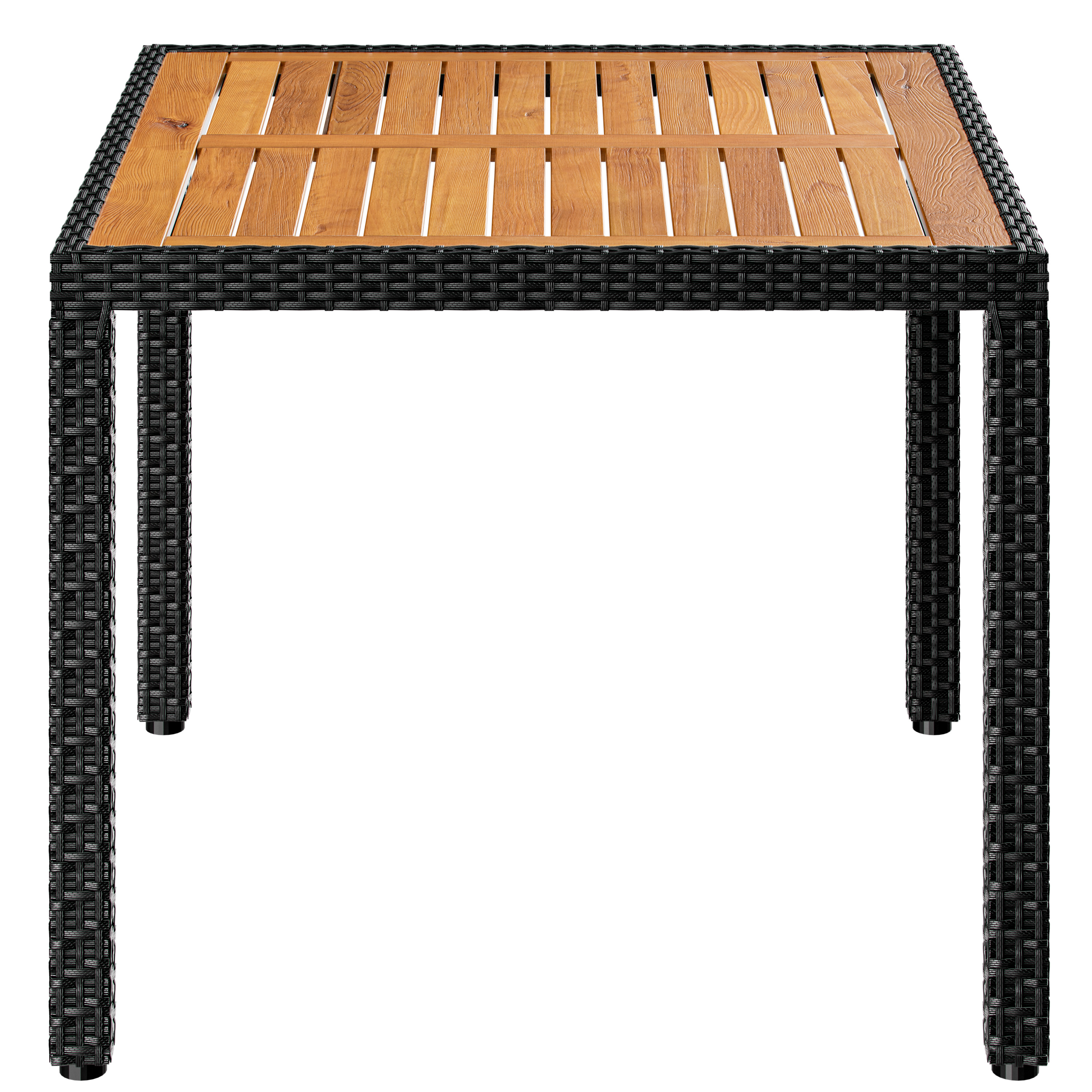 Polyrotan\u0020Tuinset\u0020Corfu\u00205\u002Ddelig\u0020Zwart