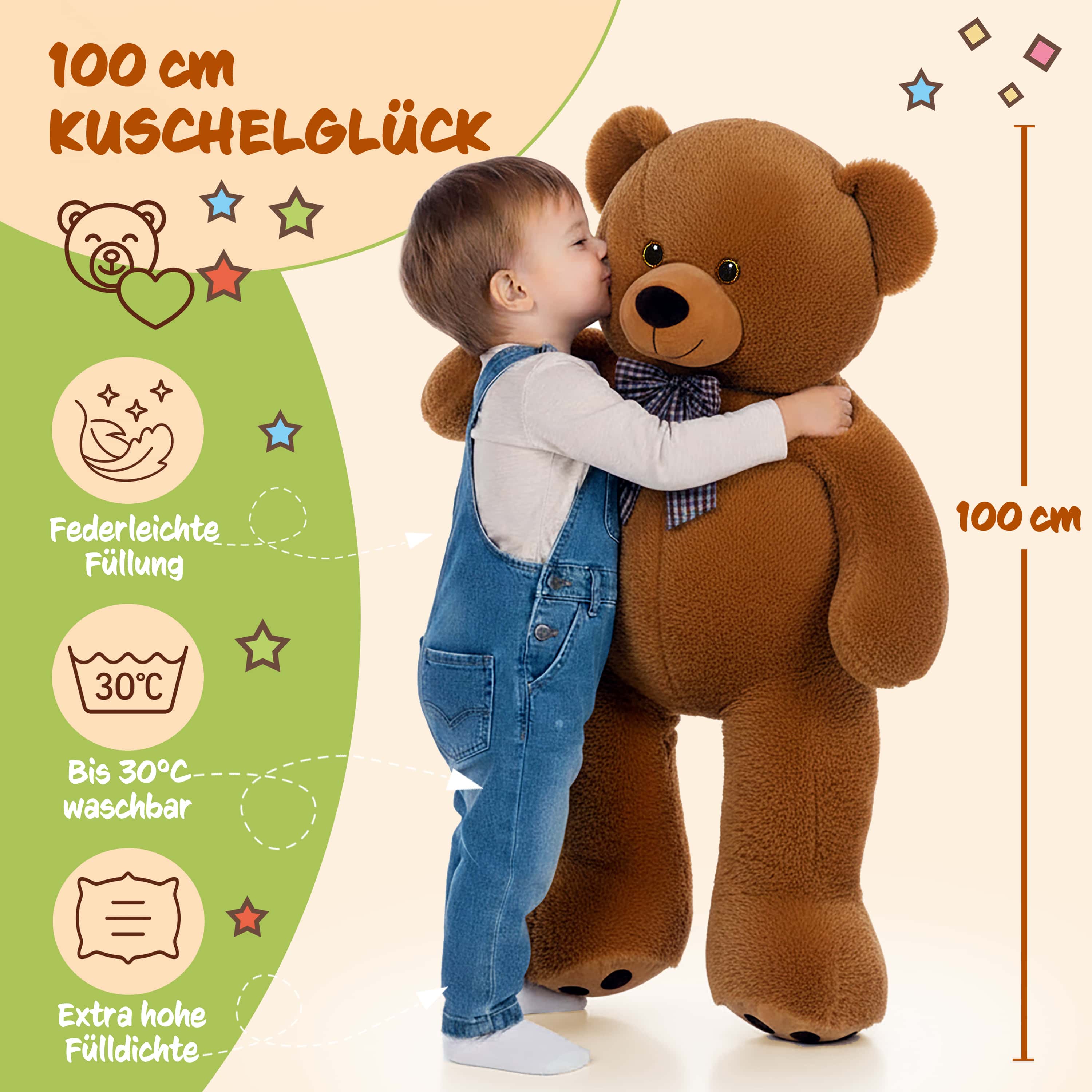 Knuffelbeer\u0020Bruin\u0020Pluche\u0020100cm\u0020XL Knuffelbeer\u0020Bruin\u0020Pluche\u0020100cm\u0020XL