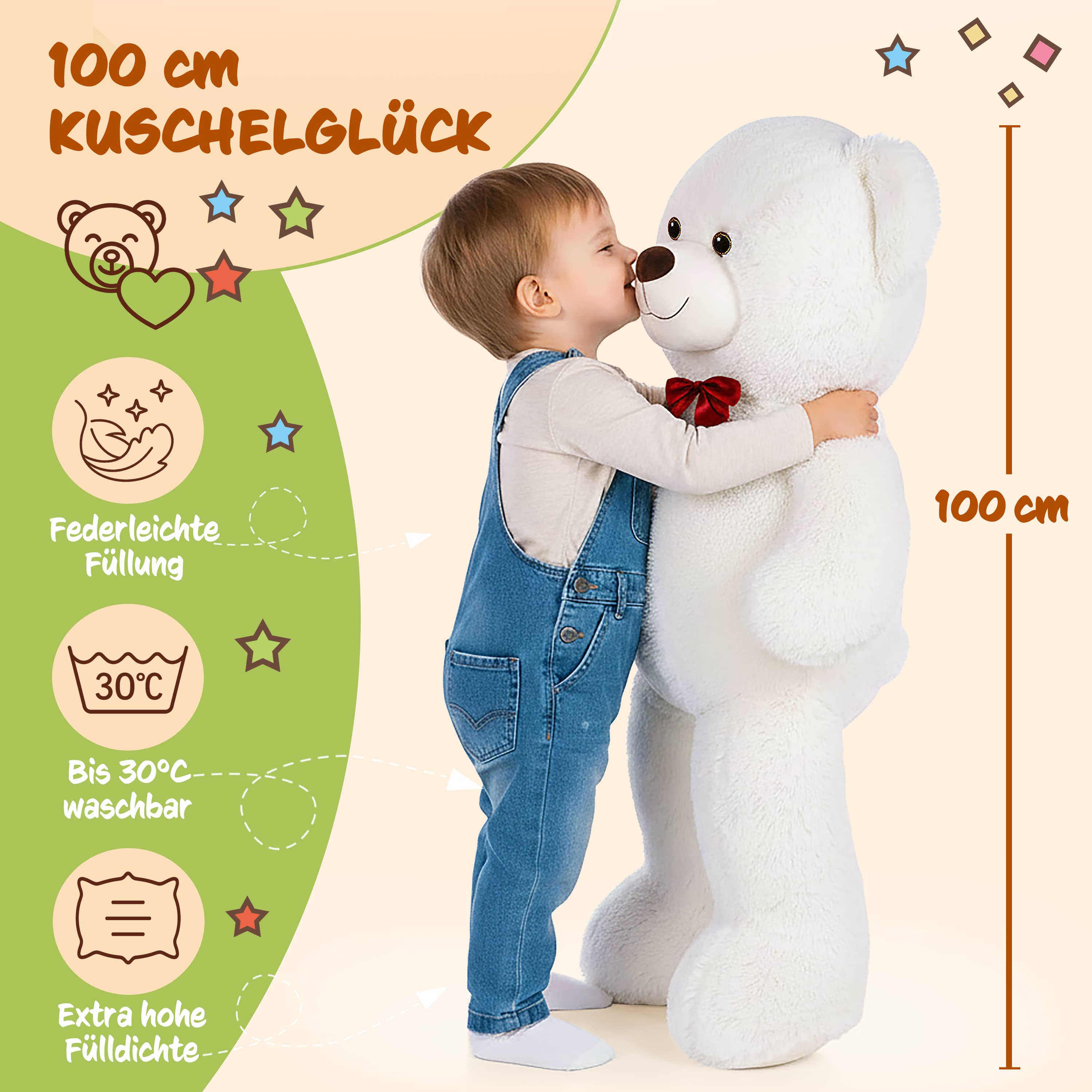 Knuffelbeer\u0020Wit\u0020Pluche\u0020100cm\u0020XL Knuffelbeer\u0020Wit\u0020Pluche\u0020100cm\u0020XL