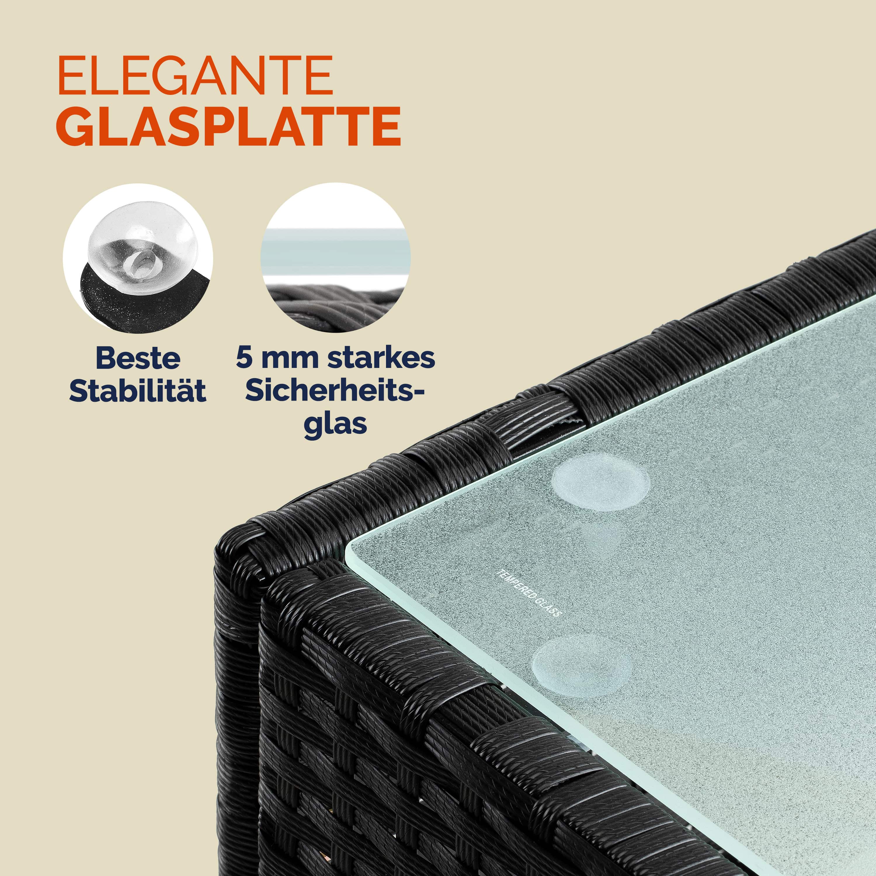 Polyrotan\u0020Bijzettafel\u0020Zwart\u002058x58x42cm Polyrotan\u0020Bijzettafel\u0020Zwart\u002058x58x42cm