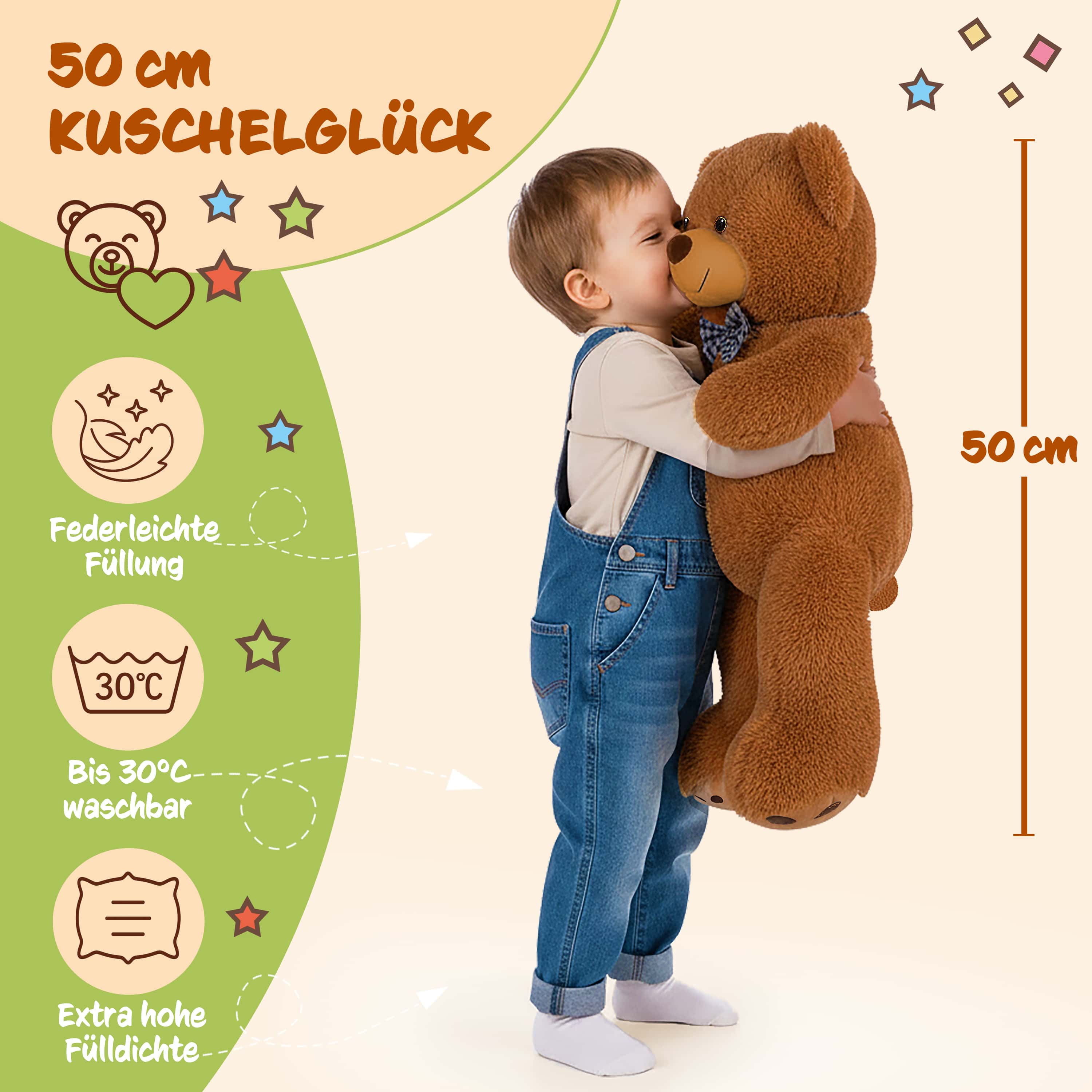 Knuffelbeer\u0020Bruin\u0020Pluche\u002050cm\u0020L Knuffelbeer\u0020Bruin\u0020Pluche\u002050cm\u0020L