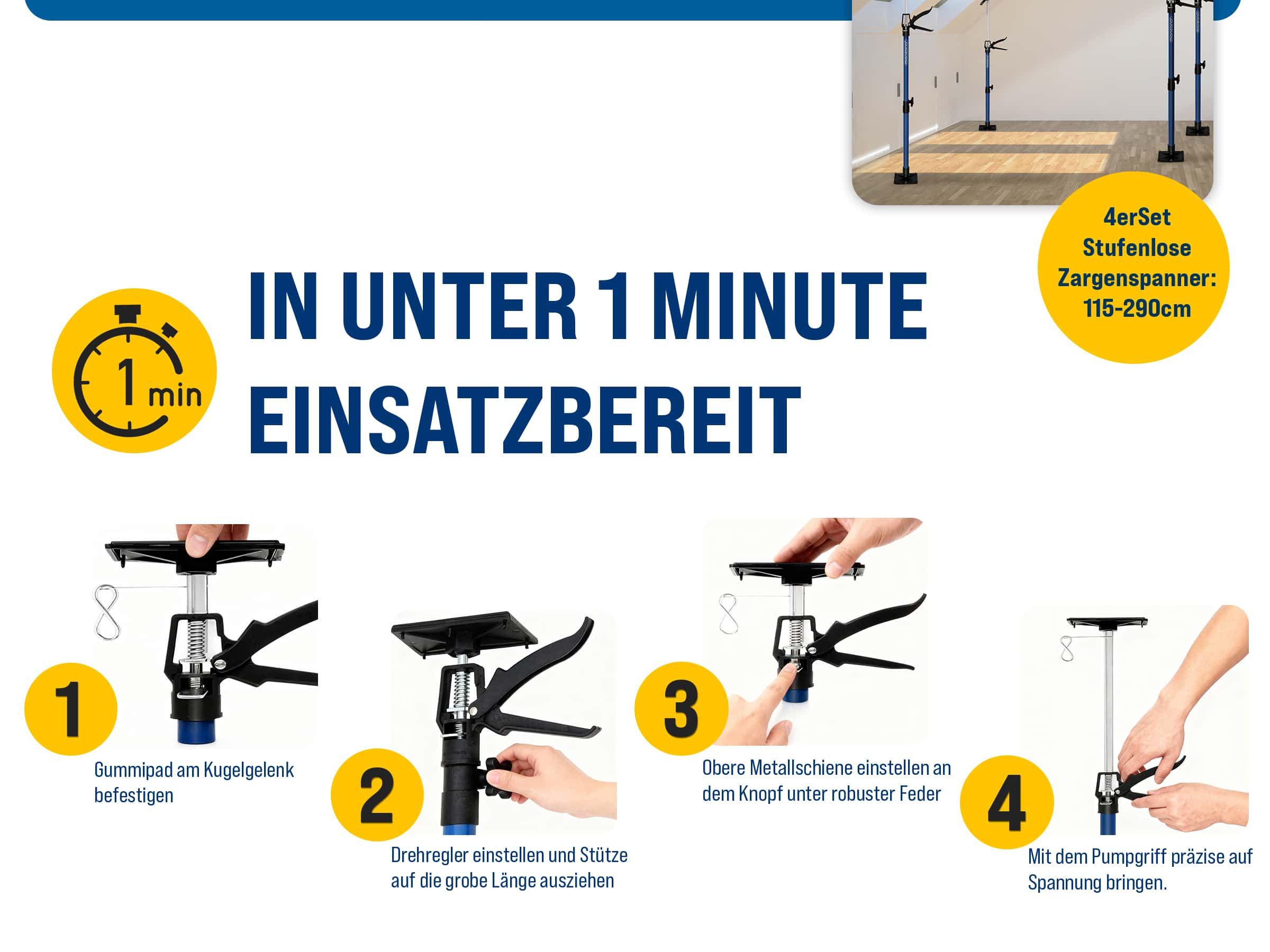 Bouwstempel\u0020Set\u0020van\u00202\u0020Blauw\u0020Staal\u0020115\u002D290cm\u002030kg