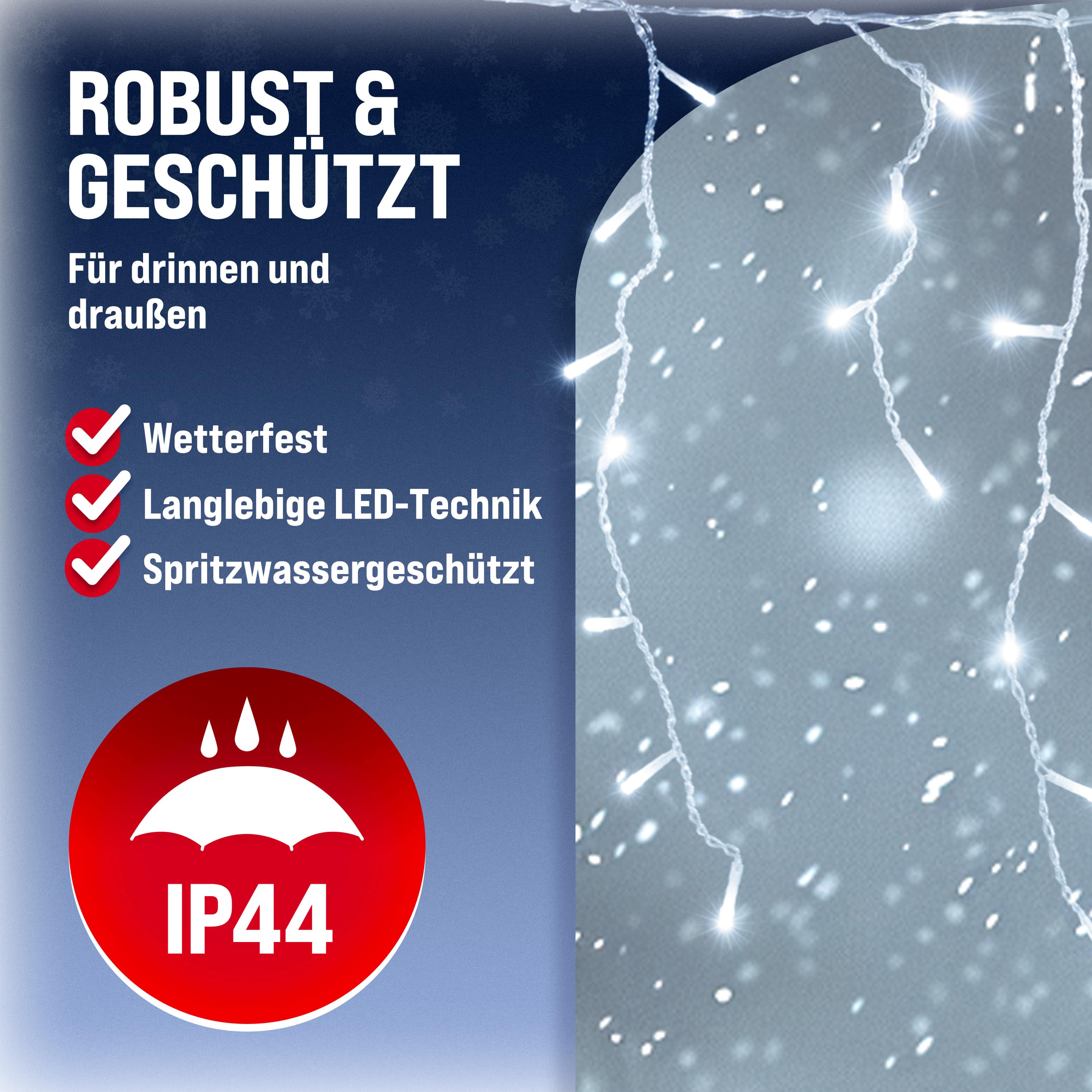 Kerstverlichting\u0020Lichtgordijn\u0020LED\u0020Kerst\u0020Koudwit\u002015m