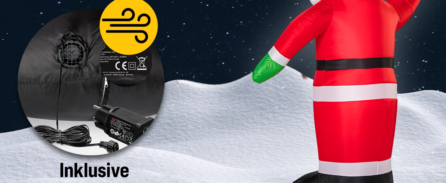 Opblaasbare\u0020Kerstman\u0020XXL\u0020250x180x115cm\u0020LED