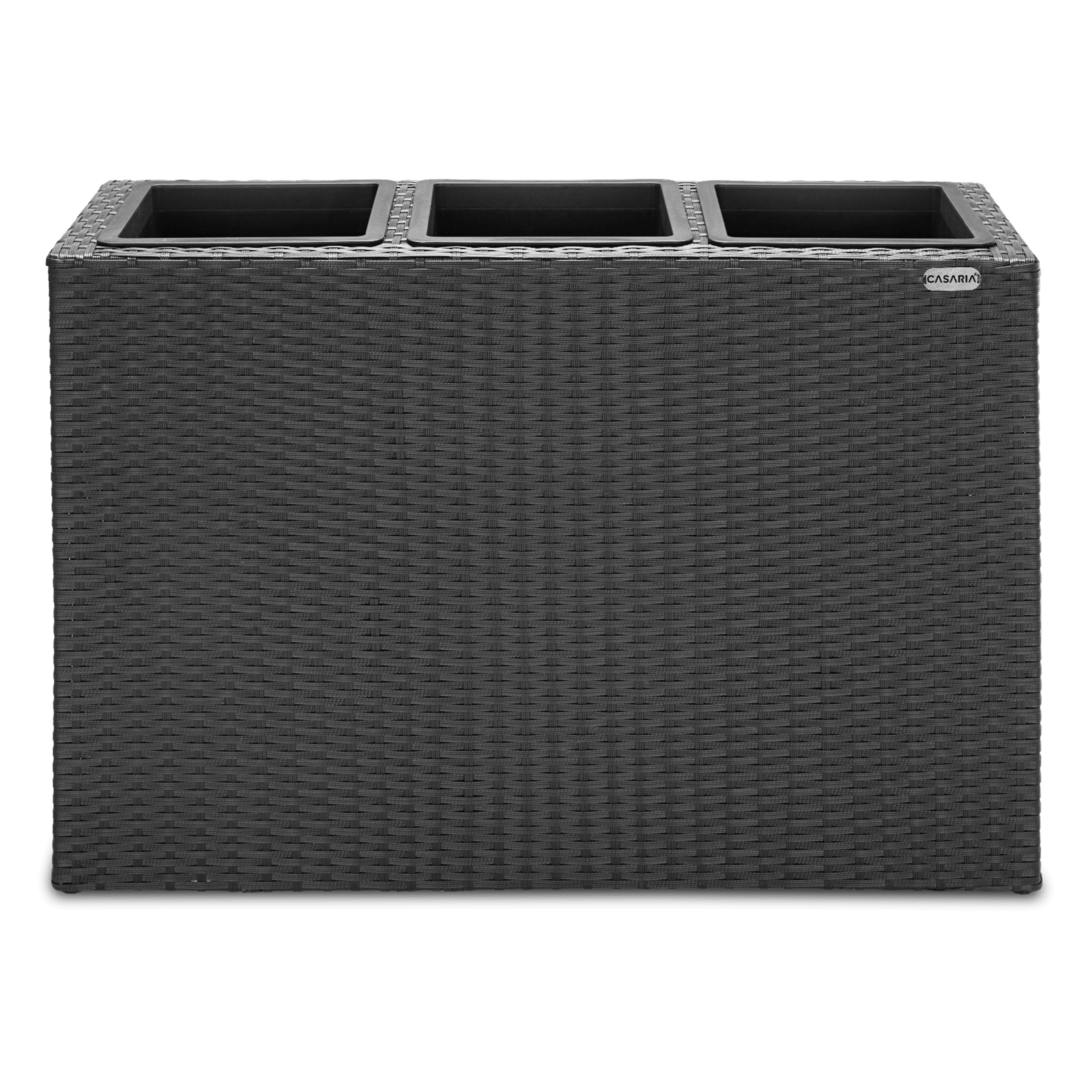 Polyrattan\u0020Bloempot\u0020Zwart\u002083x30,5x60cm Polyrattan\u0020Bloempot\u0020Zwart\u002083x30,5x60cm