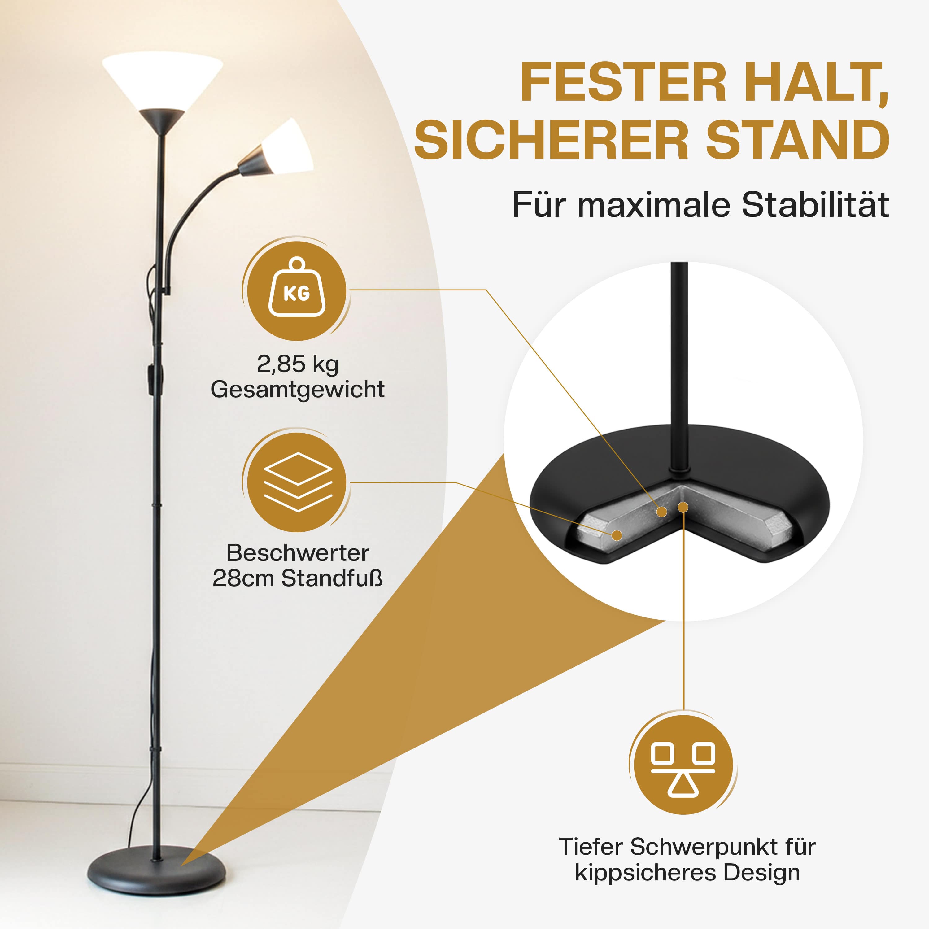 Staande\u0020lamp\u0020Alissa\u0020zwart