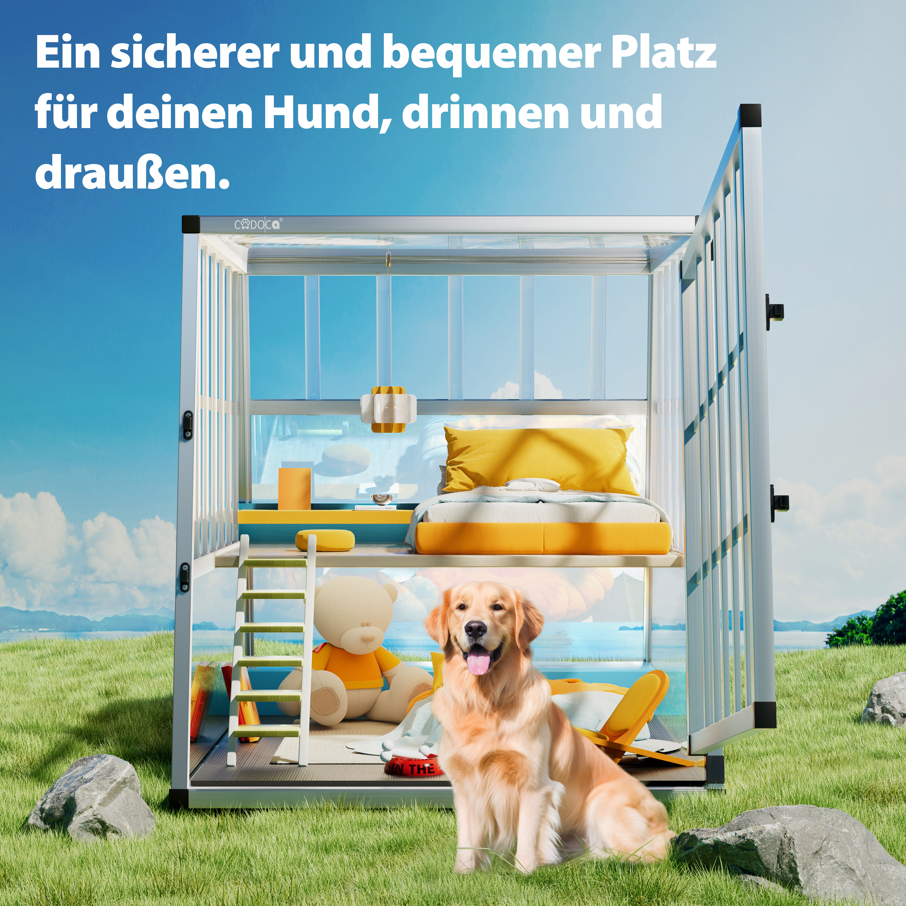 Transportbench\u0020voor\u0020Honden\u0020L\u0020Aluminium\u002090x66x72cm