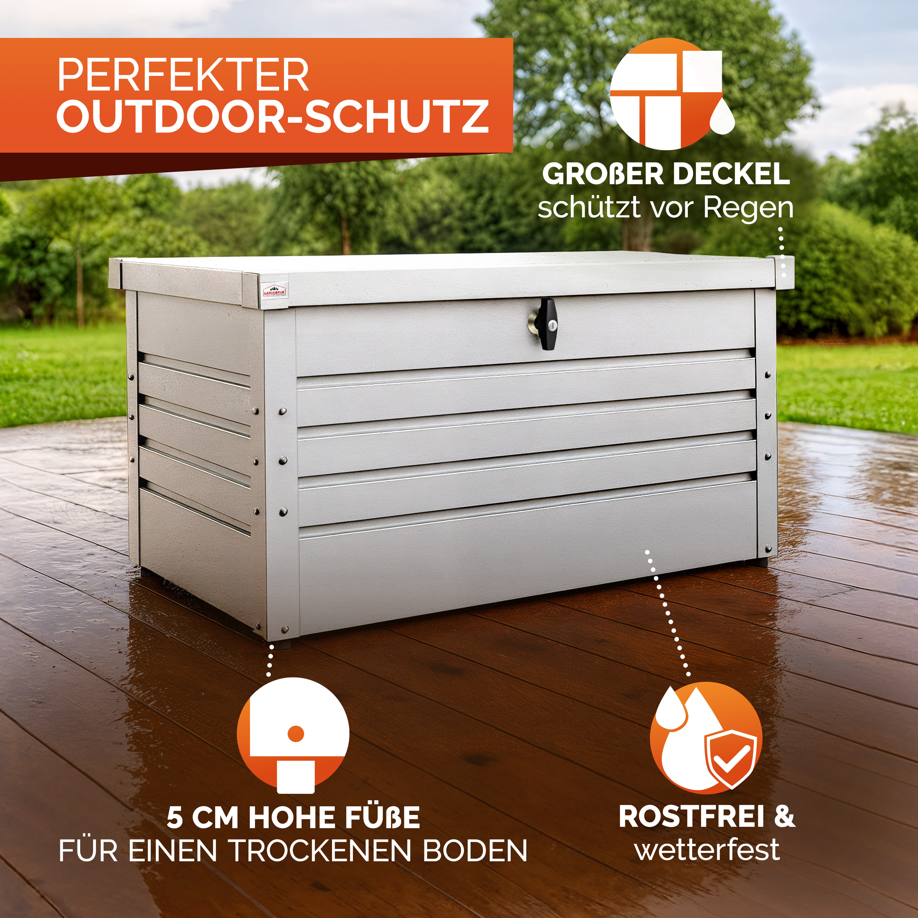 Kussenbox\u0020Lichtgrijs\u0020385L\u0020metaal\u0020afsluitbaar