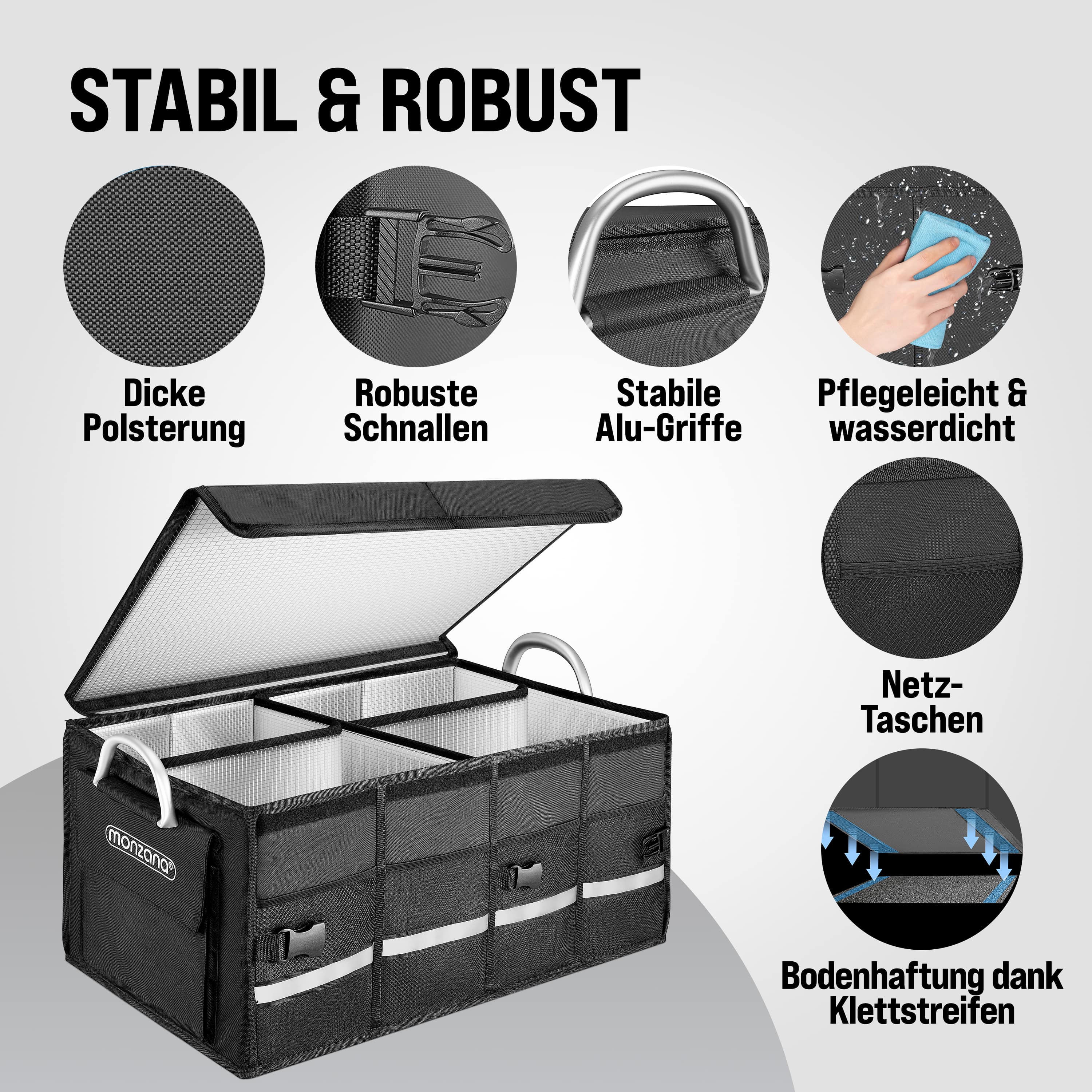 Kofferbak\u0020Organizer\u0020Zwart\u002060x35x30cm\u0020Ge\u00EFsoleerd Kofferbak\u0020Organizer\u0020Zwart\u002060x35x30cm\u0020Ge\u00EFsoleerd