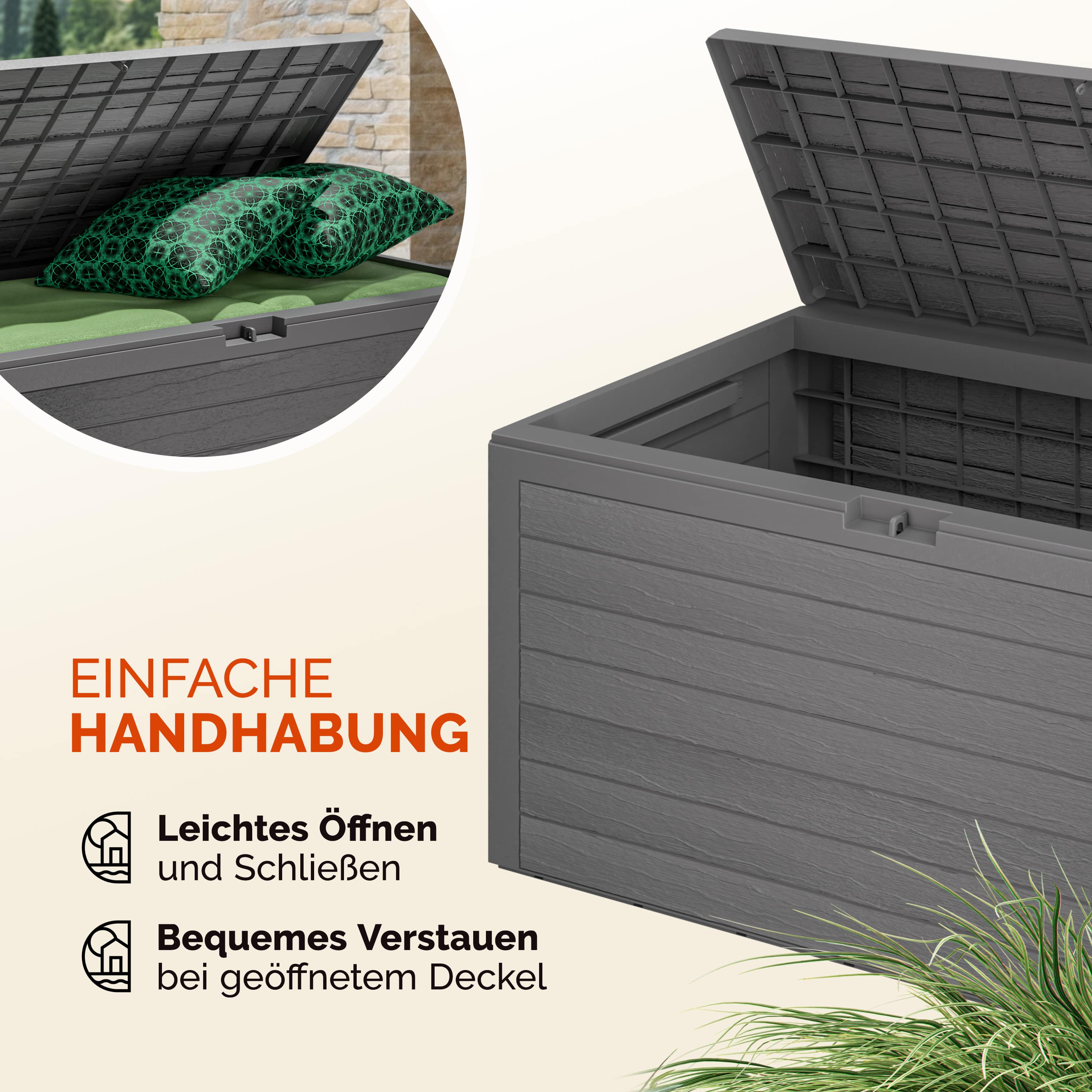 Kussenbox\u0020Woody\u0020Grijs\u0020Houtlook\u0020280L