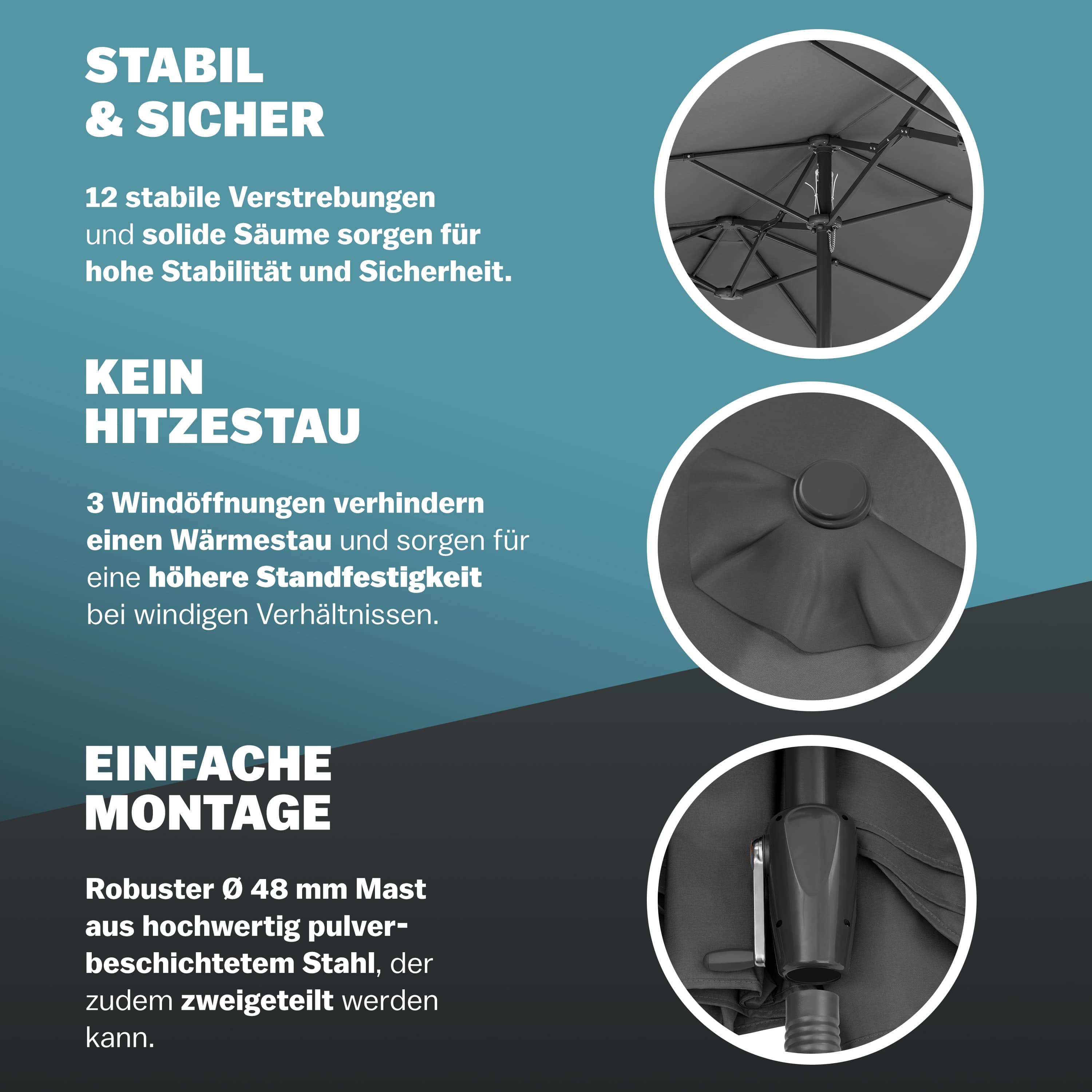 Dubbele\u0020Parasol\u0020Antraciet\u0020met\u0020UV\u002Dbescherming\u002080\u002B Dubbele\u0020Parasol\u0020Antraciet\u0020met\u0020UV\u002Dbescherming\u002080\u002B