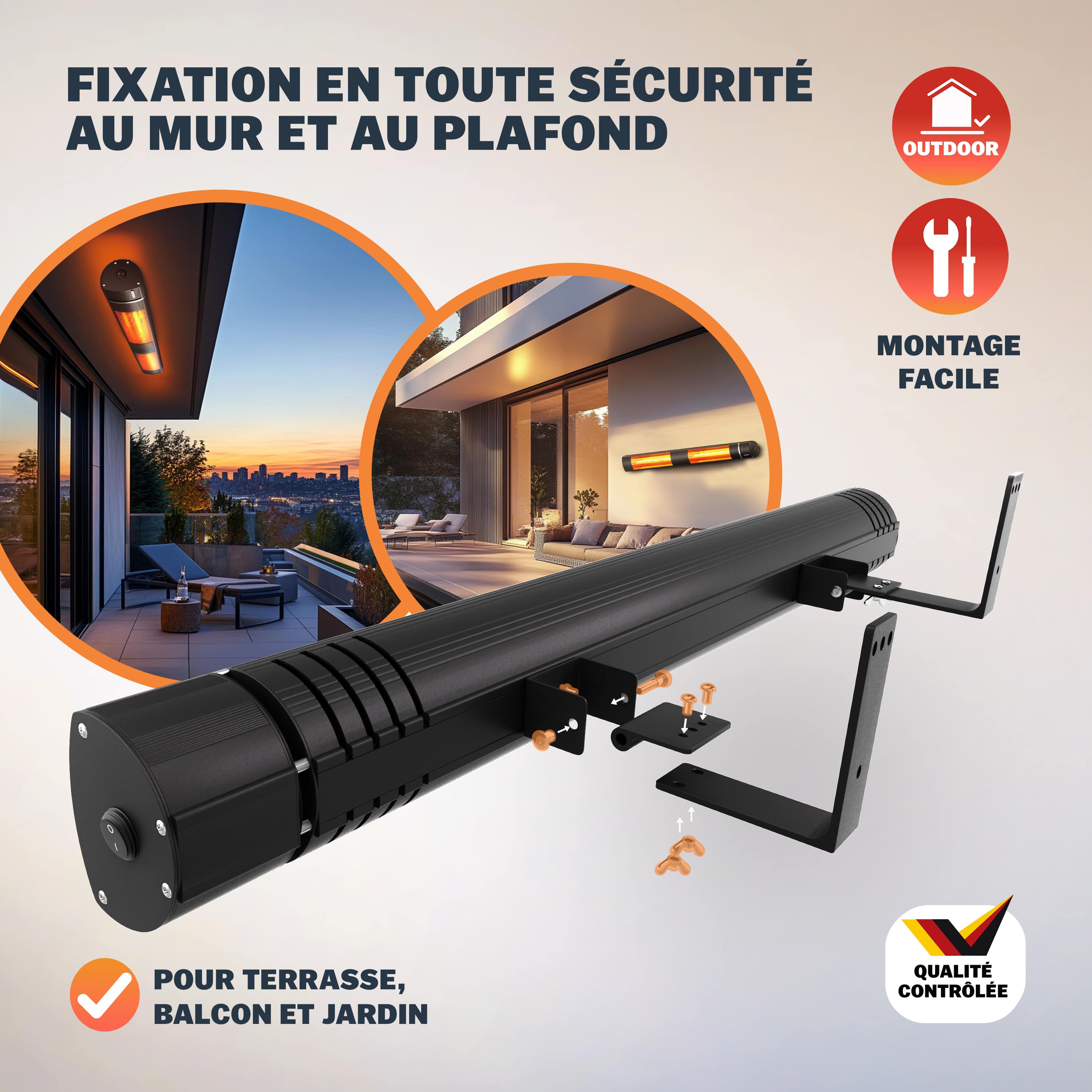 Terrasverwarmer\u0020MZH3000\u0020Zwart\u00203000W Terrasverwarmer\u0020MZH3000\u0020Zwart\u00203000W