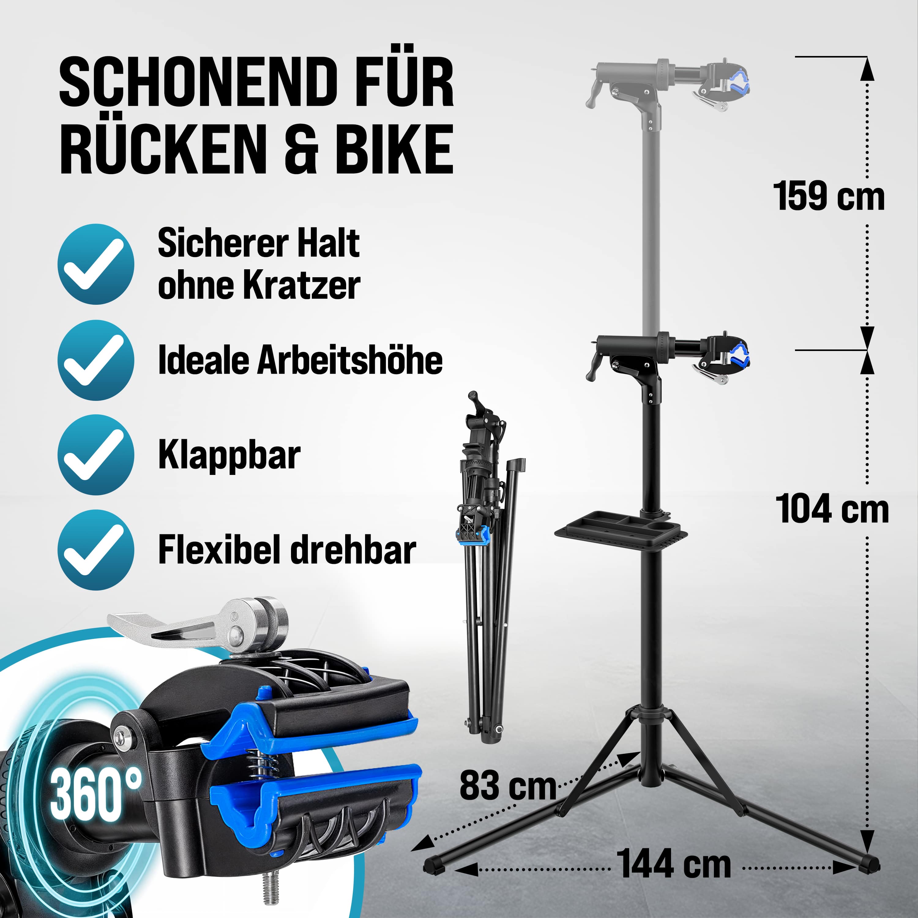 Fietsstandaard\u0020Montage\u0020Staal\u0020Draagvermogen\u0020Max\u002050kg