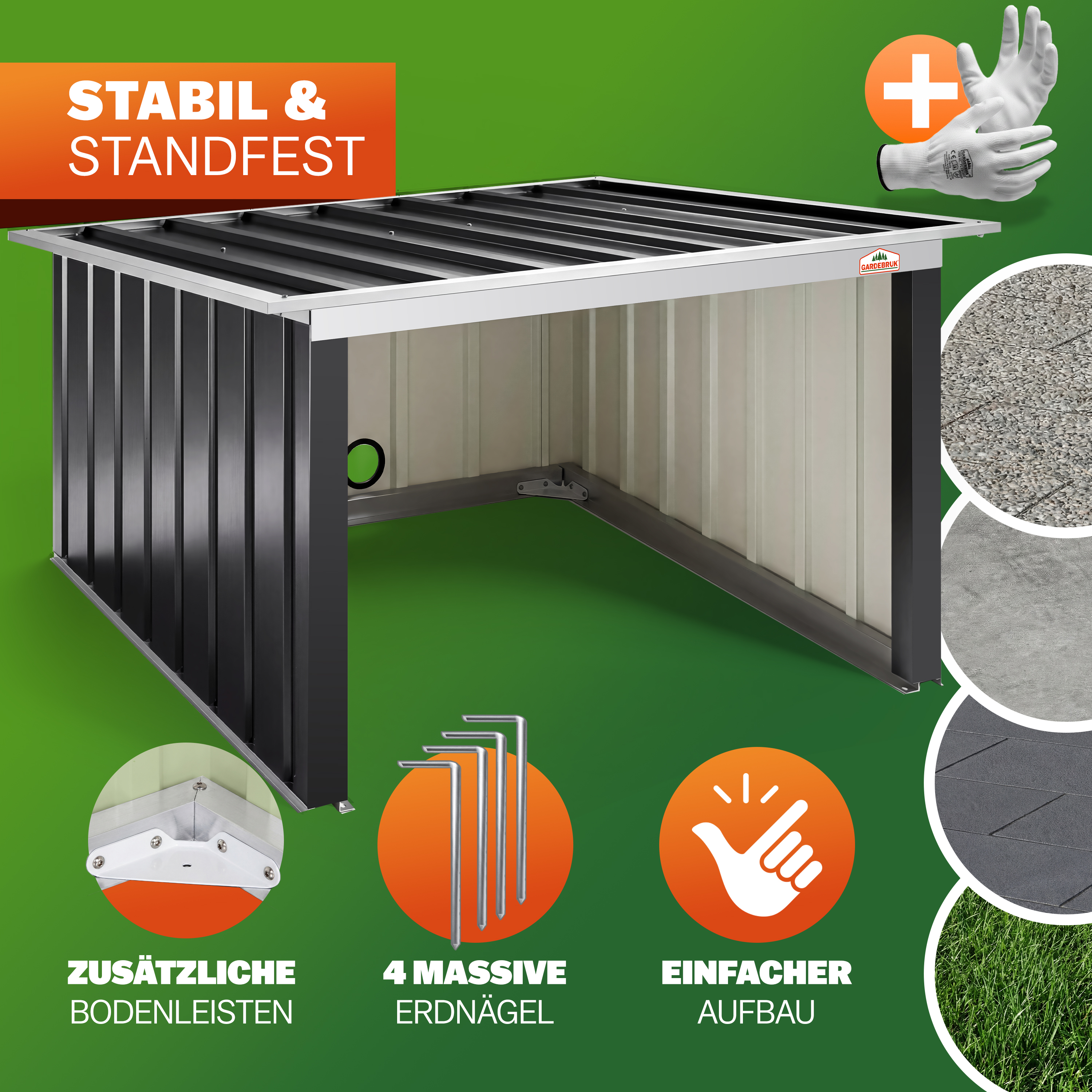 Robotmaaier\u0020Garage\u0020Antraciet\u0020Metaal\u002089x90x54cm