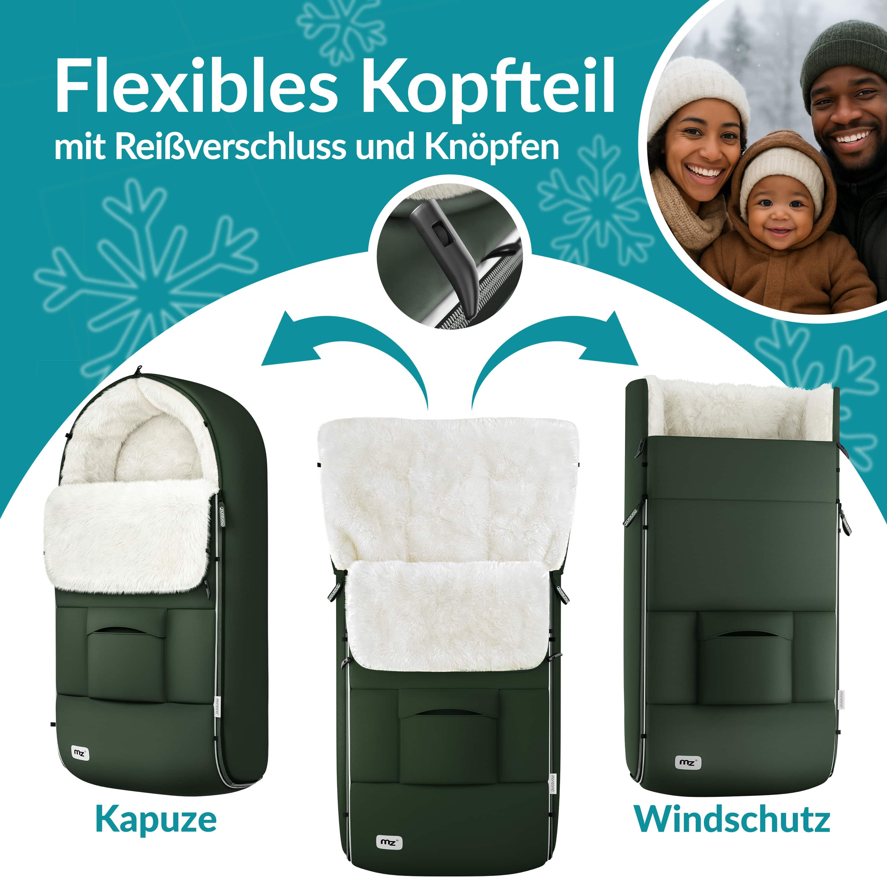 Voetenzak\u0020voor\u0020kinderwagen\u0020Grijsgroen\u0020gevoerd Voetenzak\u0020voor\u0020kinderwagen\u0020Grijsgroen\u0020gevoerd