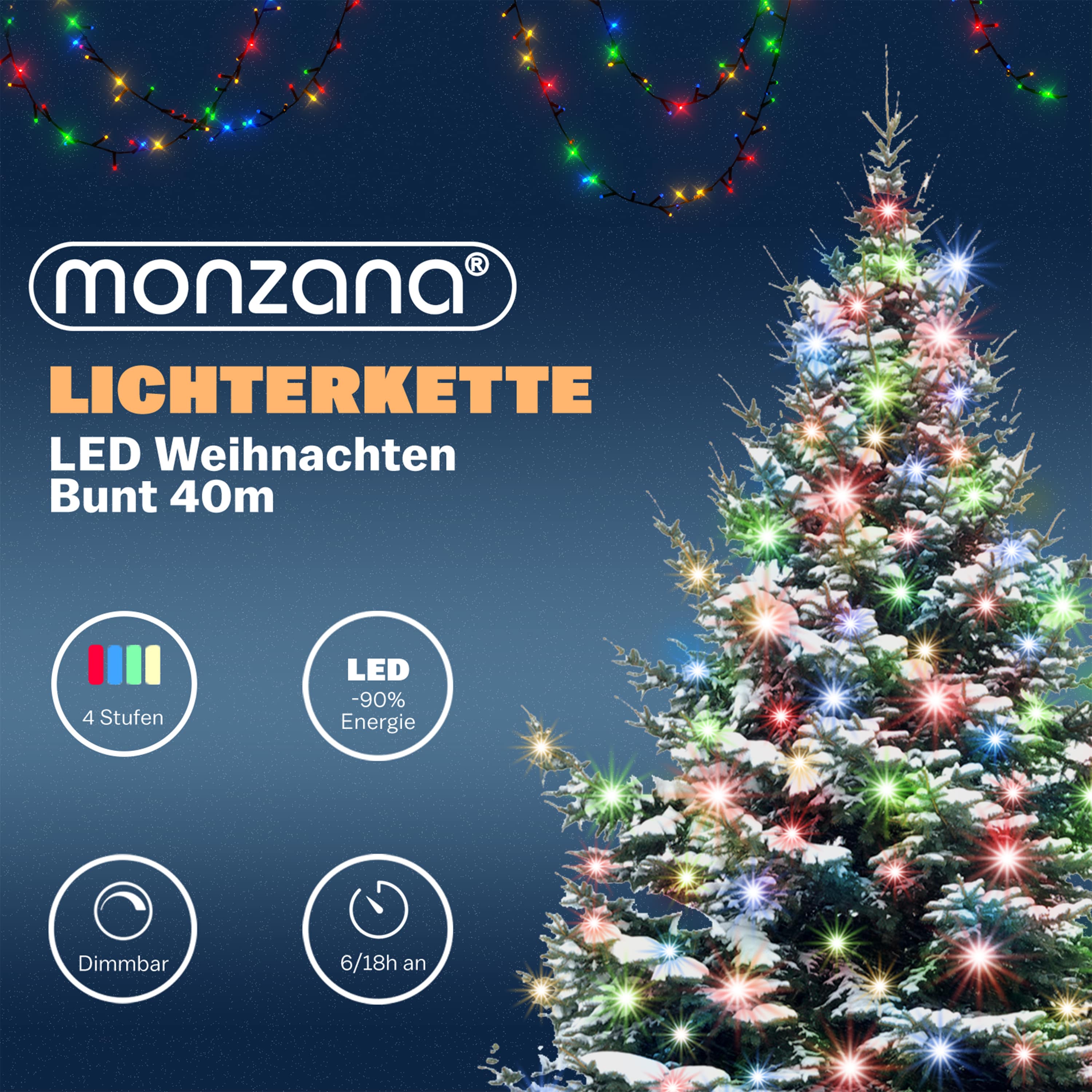 Kerstverlichting\u0020Kleurig\u002040m\u0020Afstandsbediening