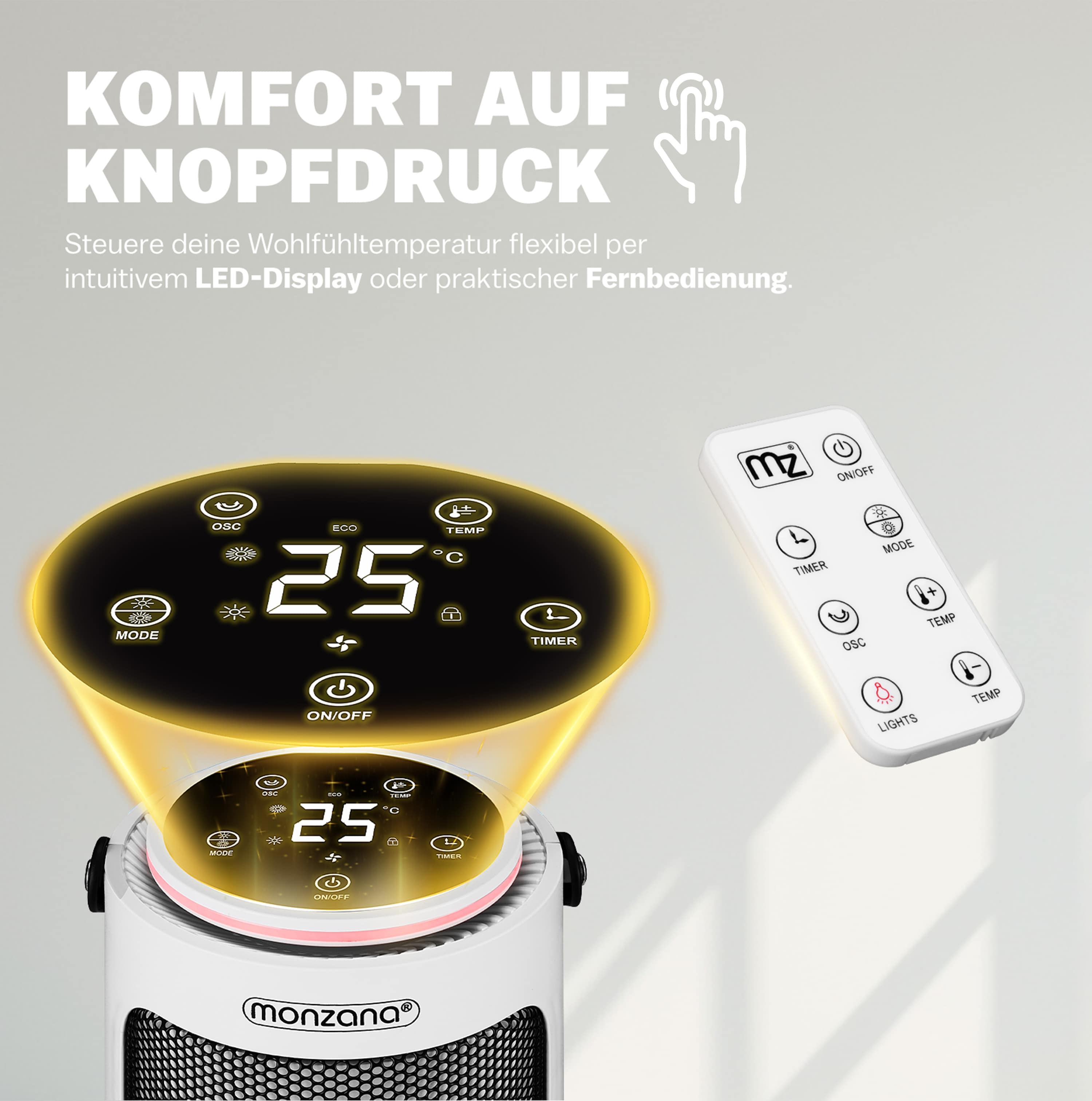 Ventilatorkachel\u0020MZTH2000\u0020Wit\u0020Keramisch\u00202000W