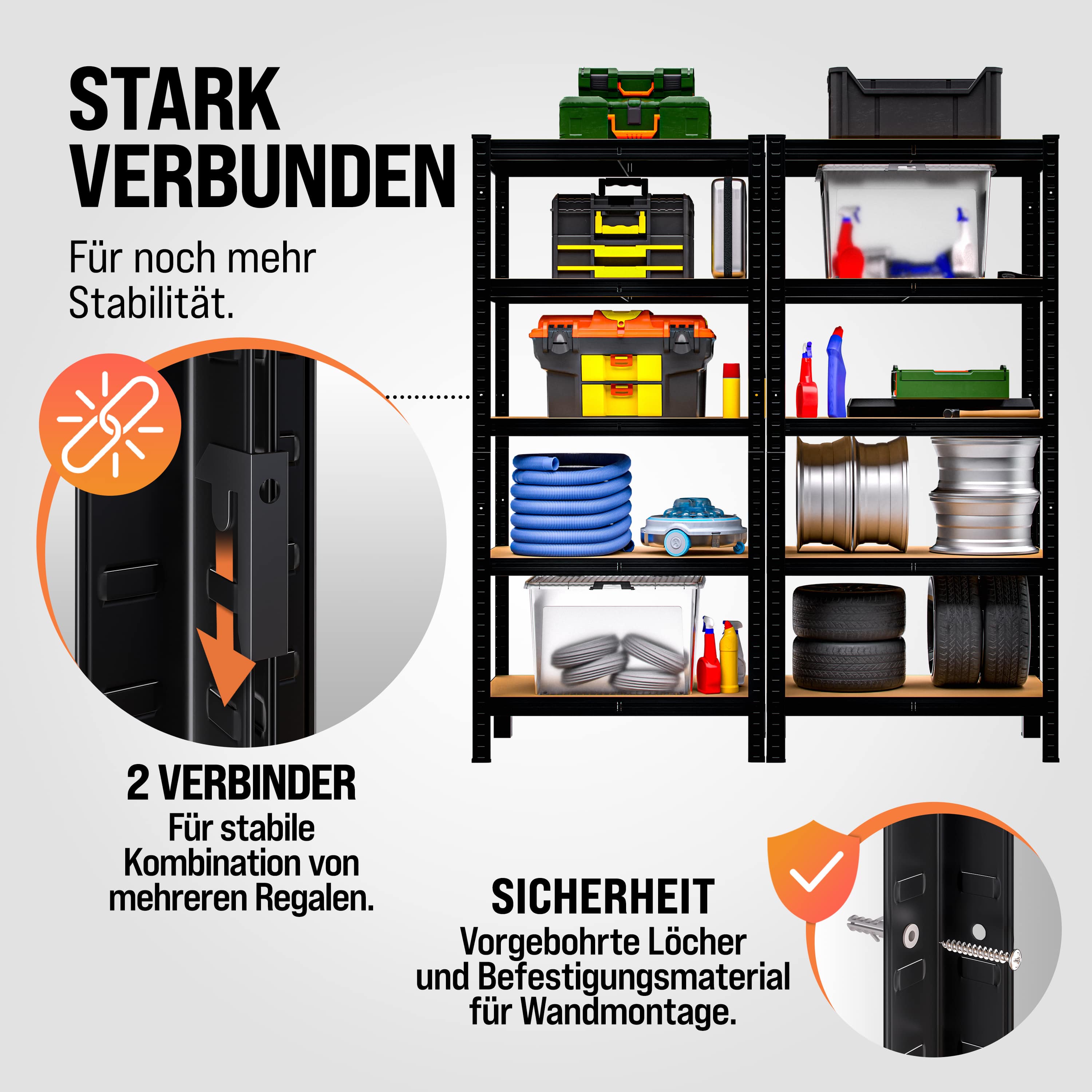 Stellingkast\u0020Zwart\u0020180x90x40cm\u0020tot\u0020875kg Stellingkast\u0020Zwart\u0020180x90x40cm\u0020tot\u0020875kg