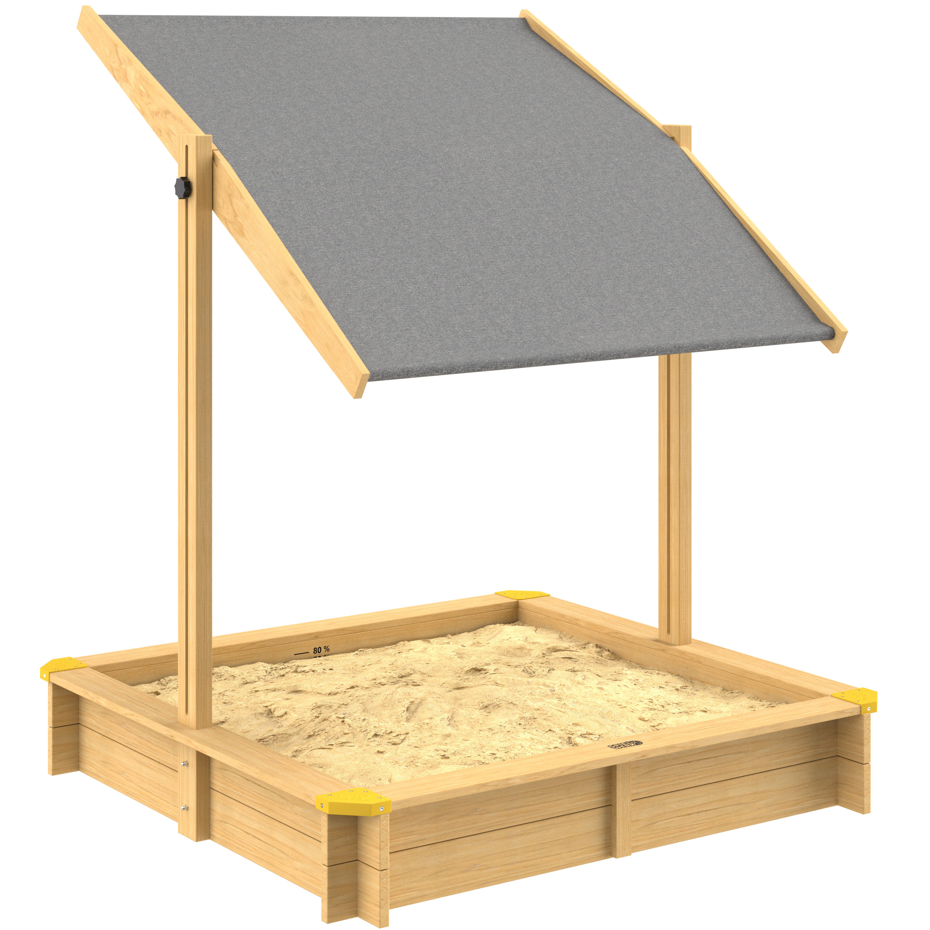 Zandbak\u0020Samu\u0020120x120cm\u0020incl\u0020Zonbescherming\u0020UV\u002050\u002B