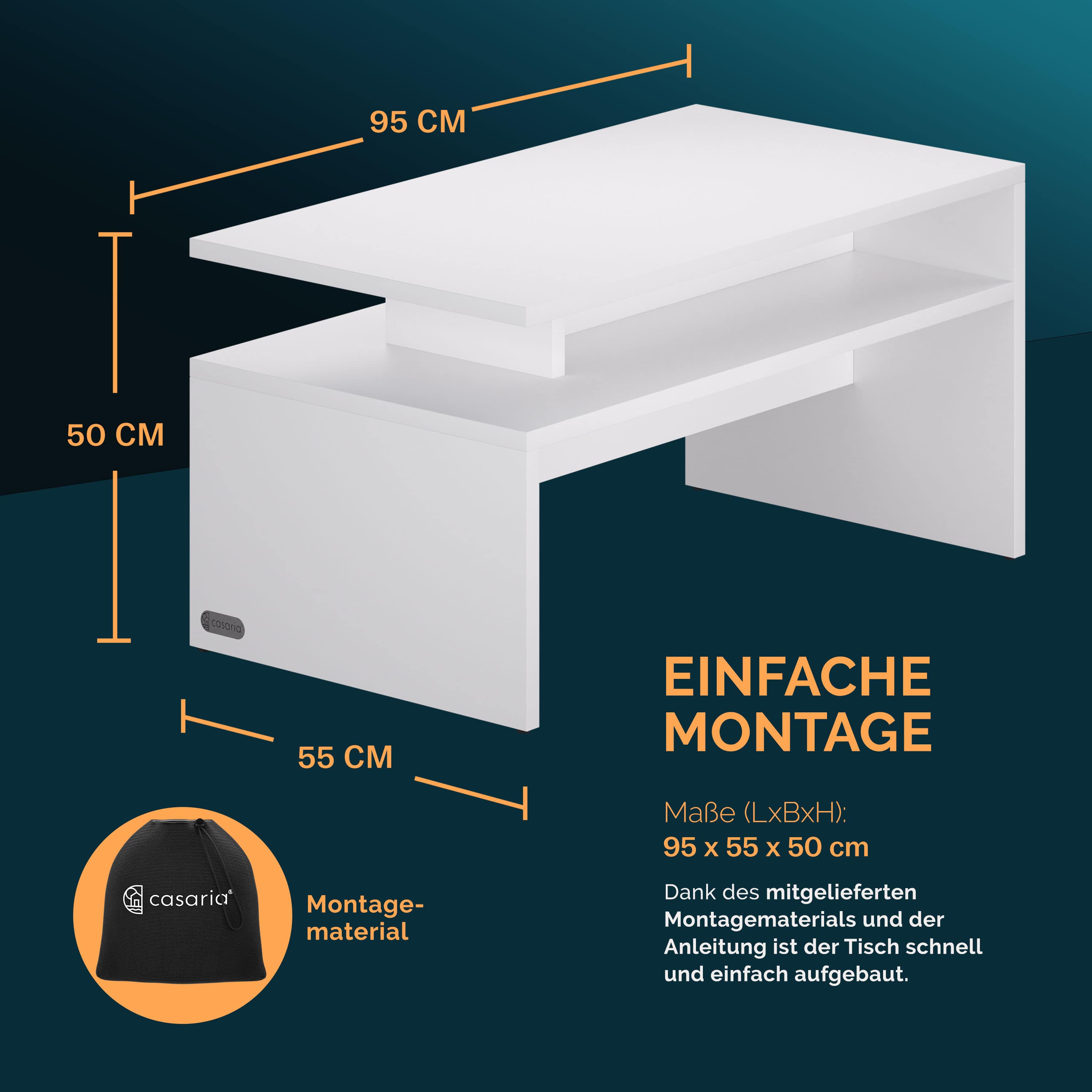 Salontafel\u0020Sacramento\u0020Wit\u002095x55x50cm Salontafel\u0020Sacramento\u0020Wit\u002095x55x50cm