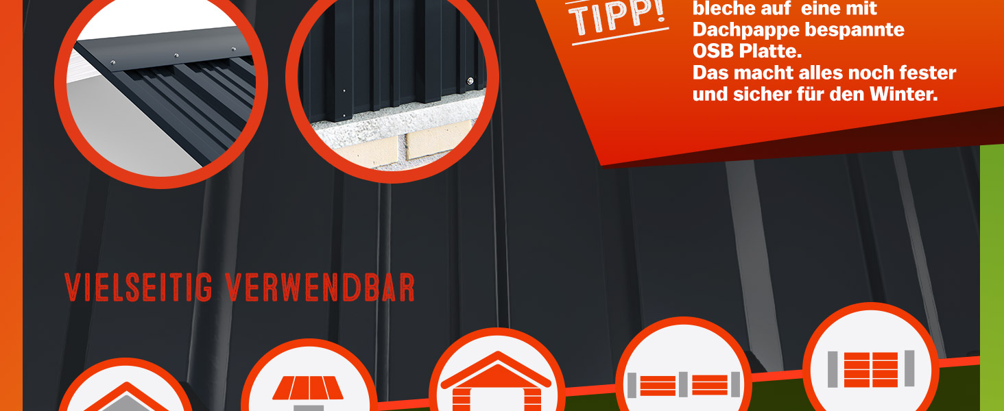Trapezium\u0020Dakplaten\u002014\u0020Stuks\u0020Antraciet\u0020Metaal\u0020110x46cm