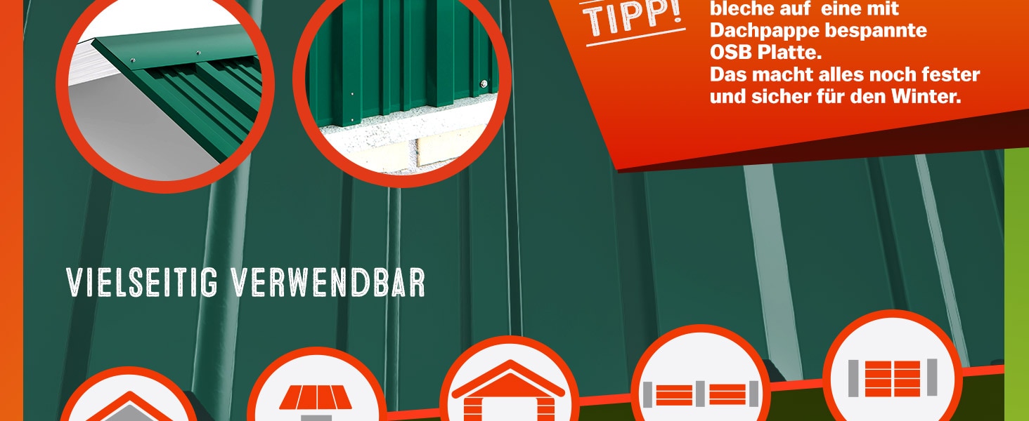 Trapezium\u0020Dakplaten\u002014\u0020Stuks\u0020Groen\u0020Metaal\u0020110x46cm