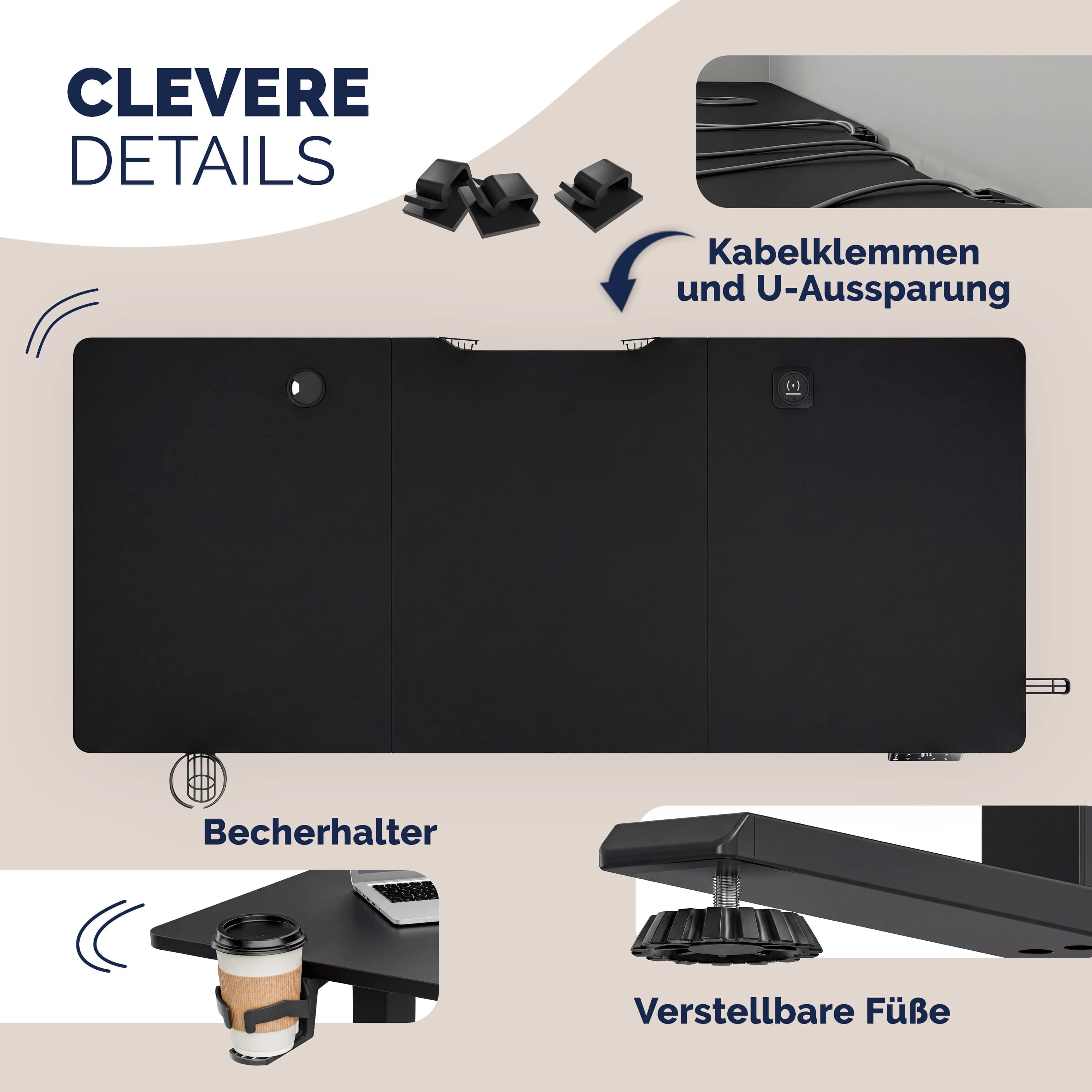 Zit\u0020sta\u0020bureau\u0020Zwart\u0020160x70x72\u002D117cm Zit\u0020sta\u0020bureau\u0020Zwart\u0020160x70x72\u002D117cm